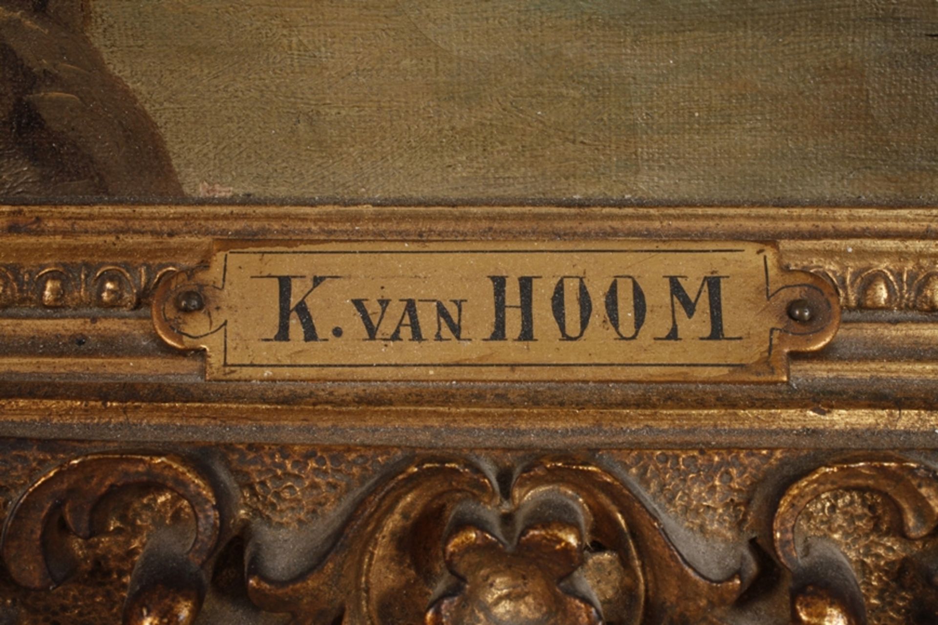 Kirk van Hoom, attr., "Motiv aus dem Haag" - Bild 4 aus 7