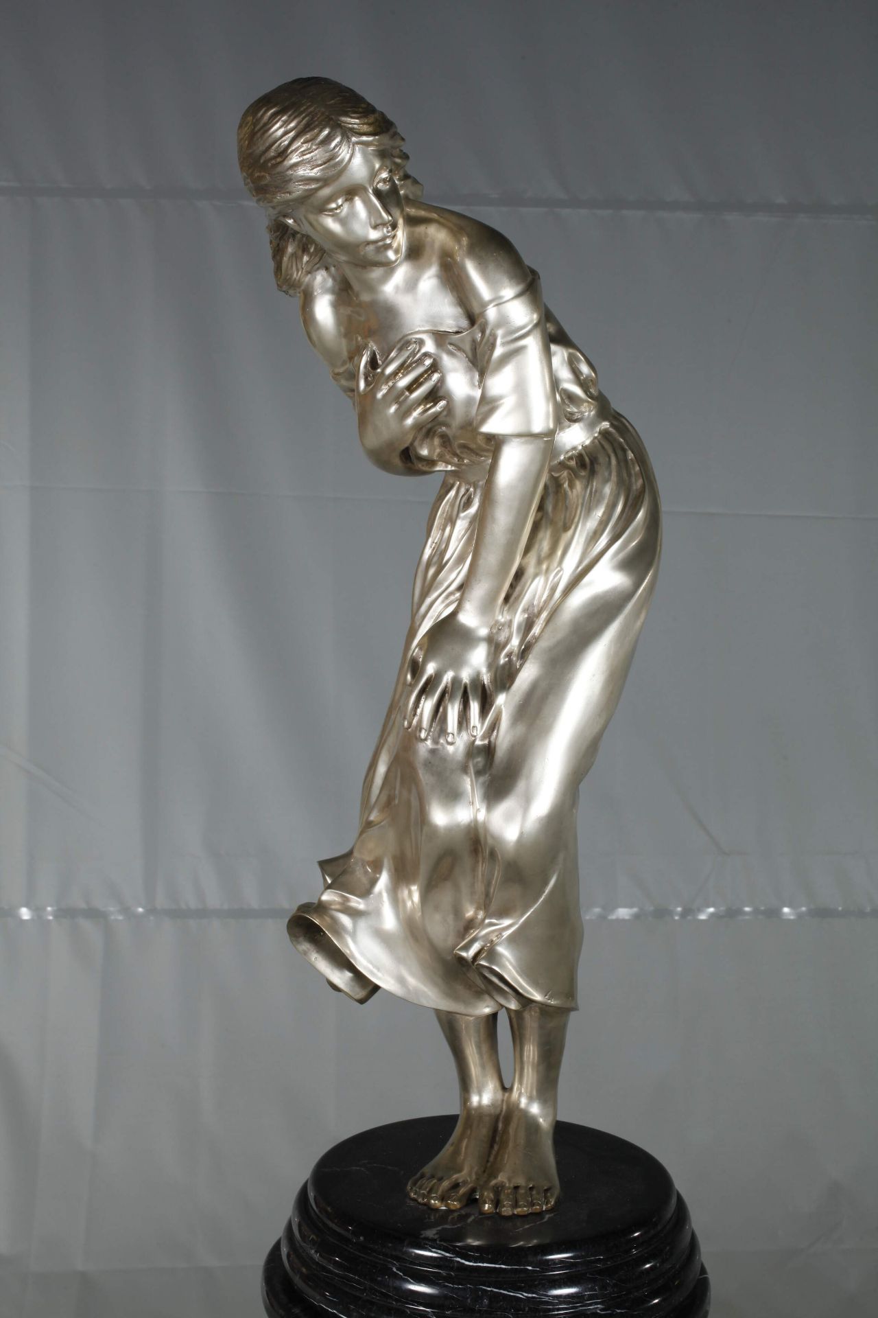 Large Art Nouveau bronze " Chastity" - Image 2 of 8
