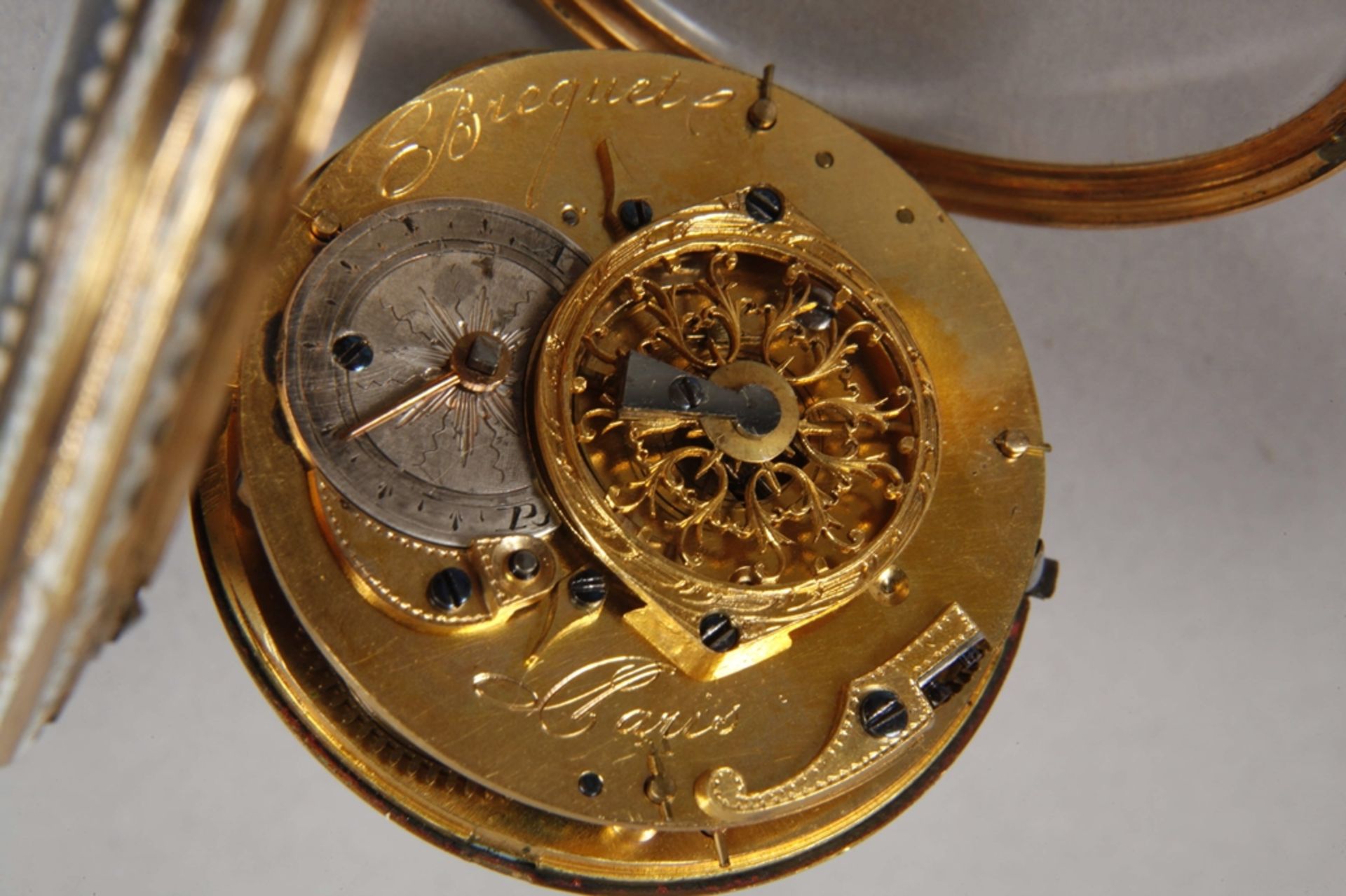 Fine gold spindle pocket watch - Image 6 of 7