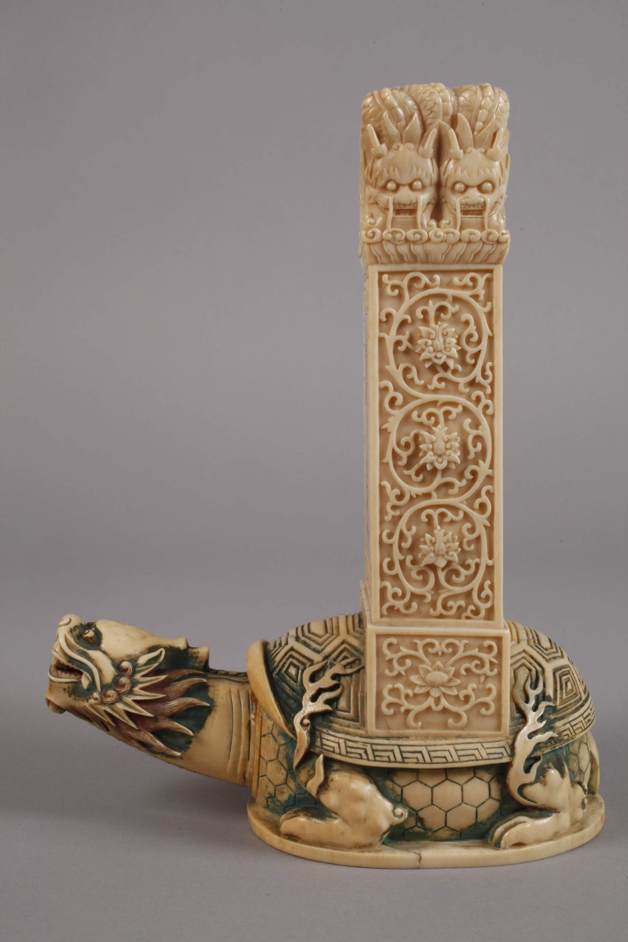 Miniature stele of ivory - Image 5 of 9