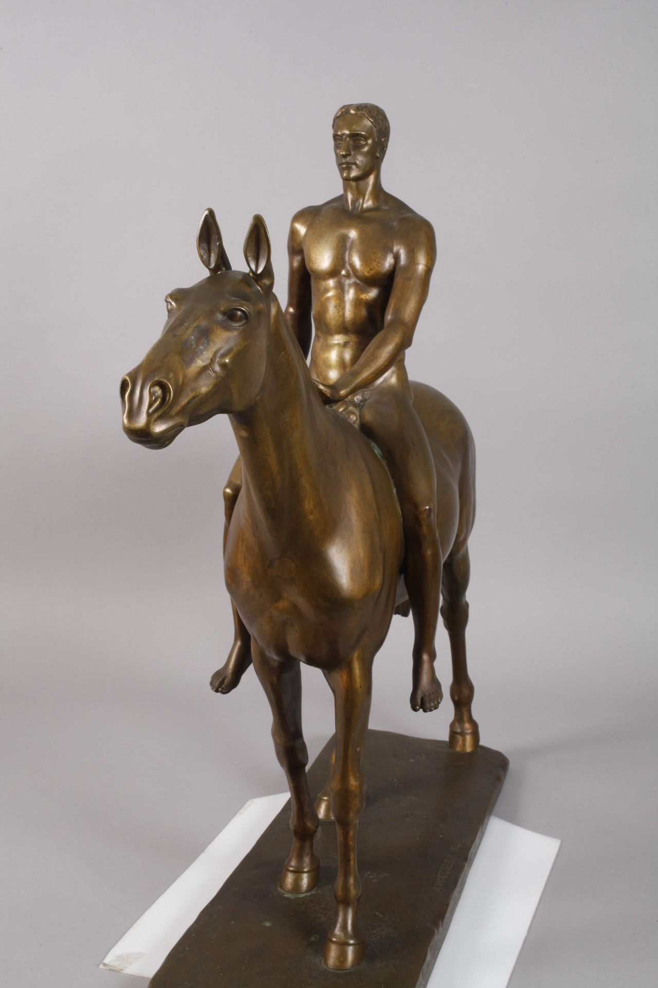 August Waterbeck, Large equestrian sculpture - Image 8 of 10