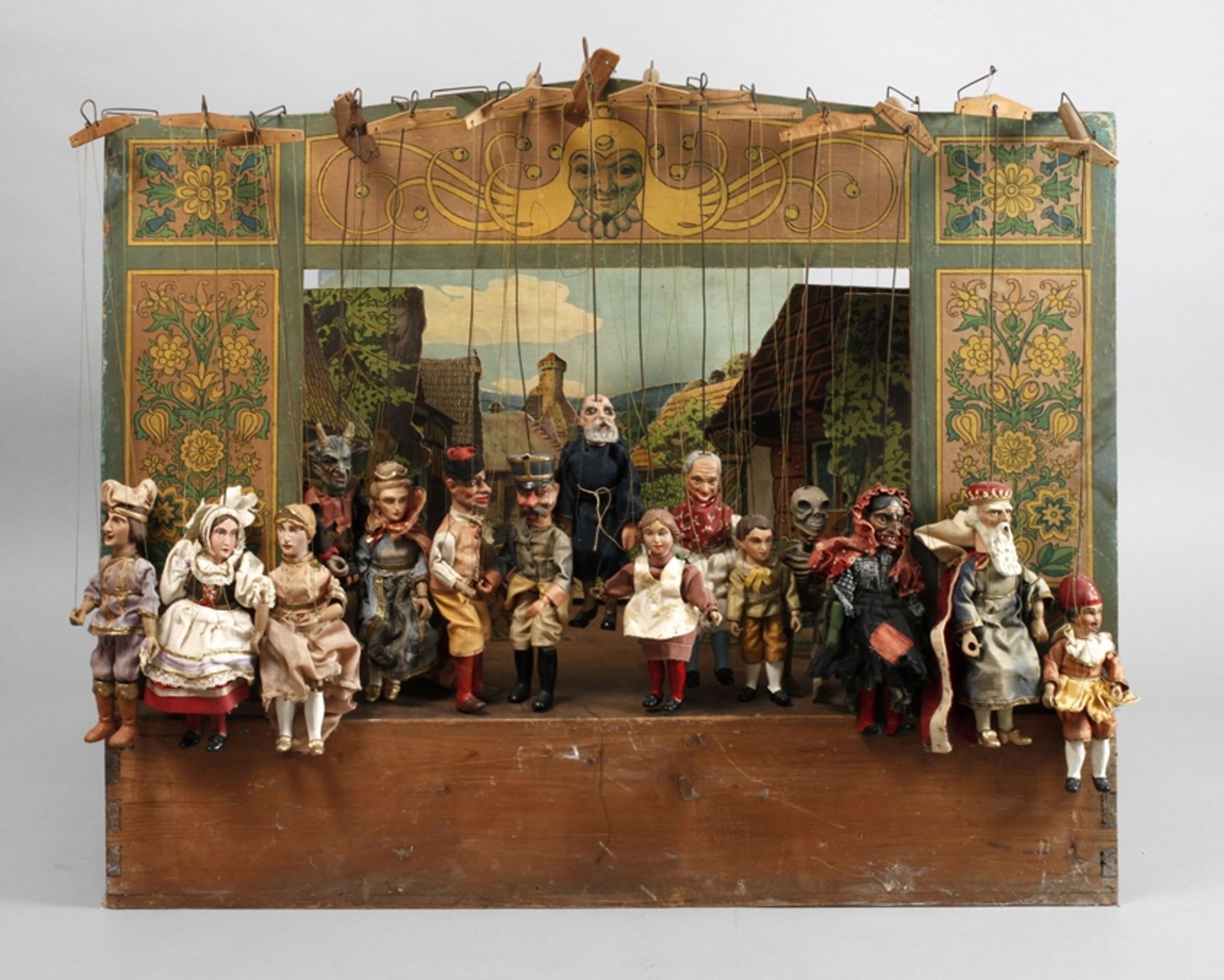 Puppet theatre with puppets