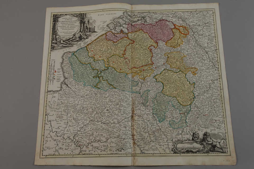 Collection of copper engraved maps - Image 5 of 5