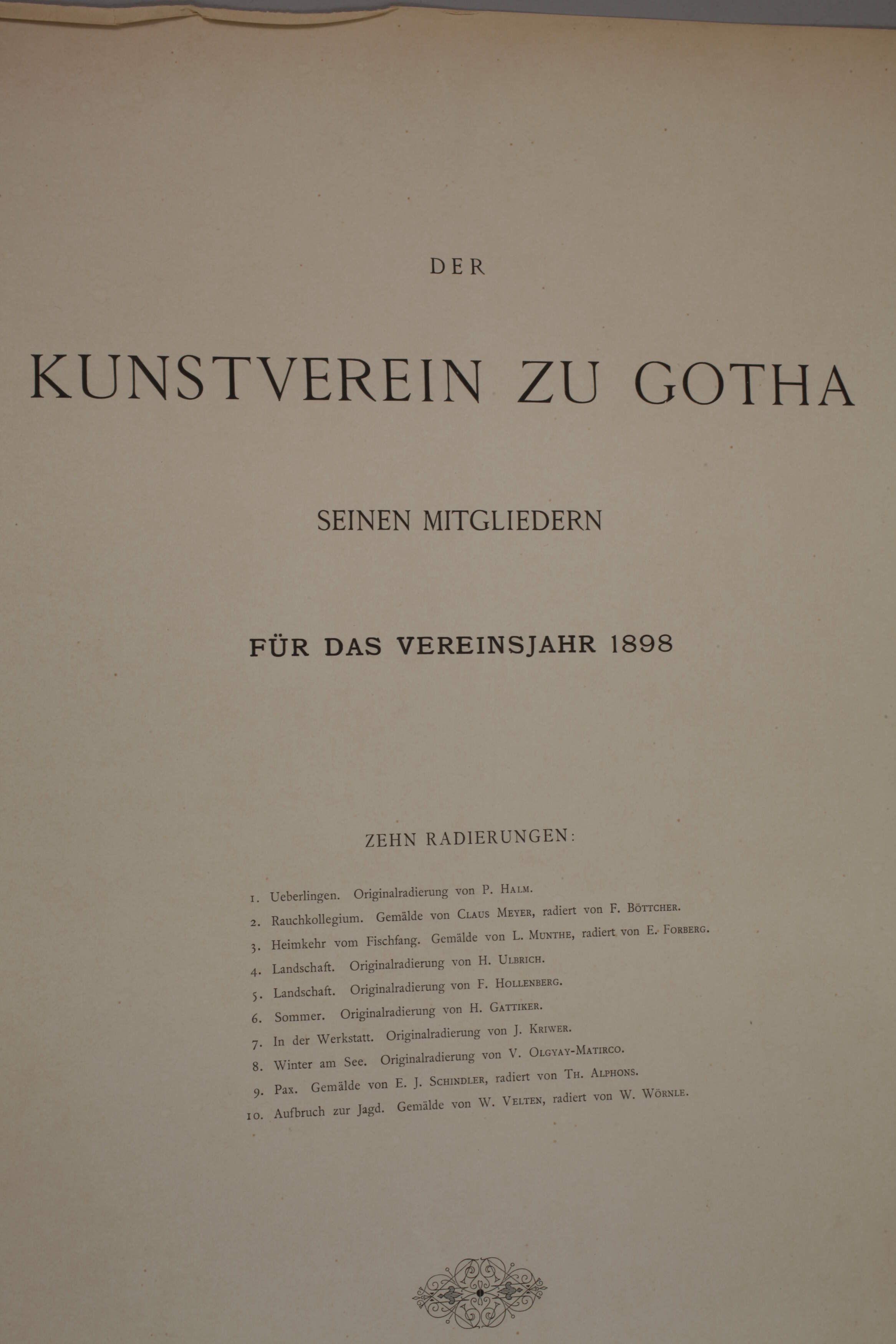 Folder Kunstverein zu Gotha - Image 2 of 5