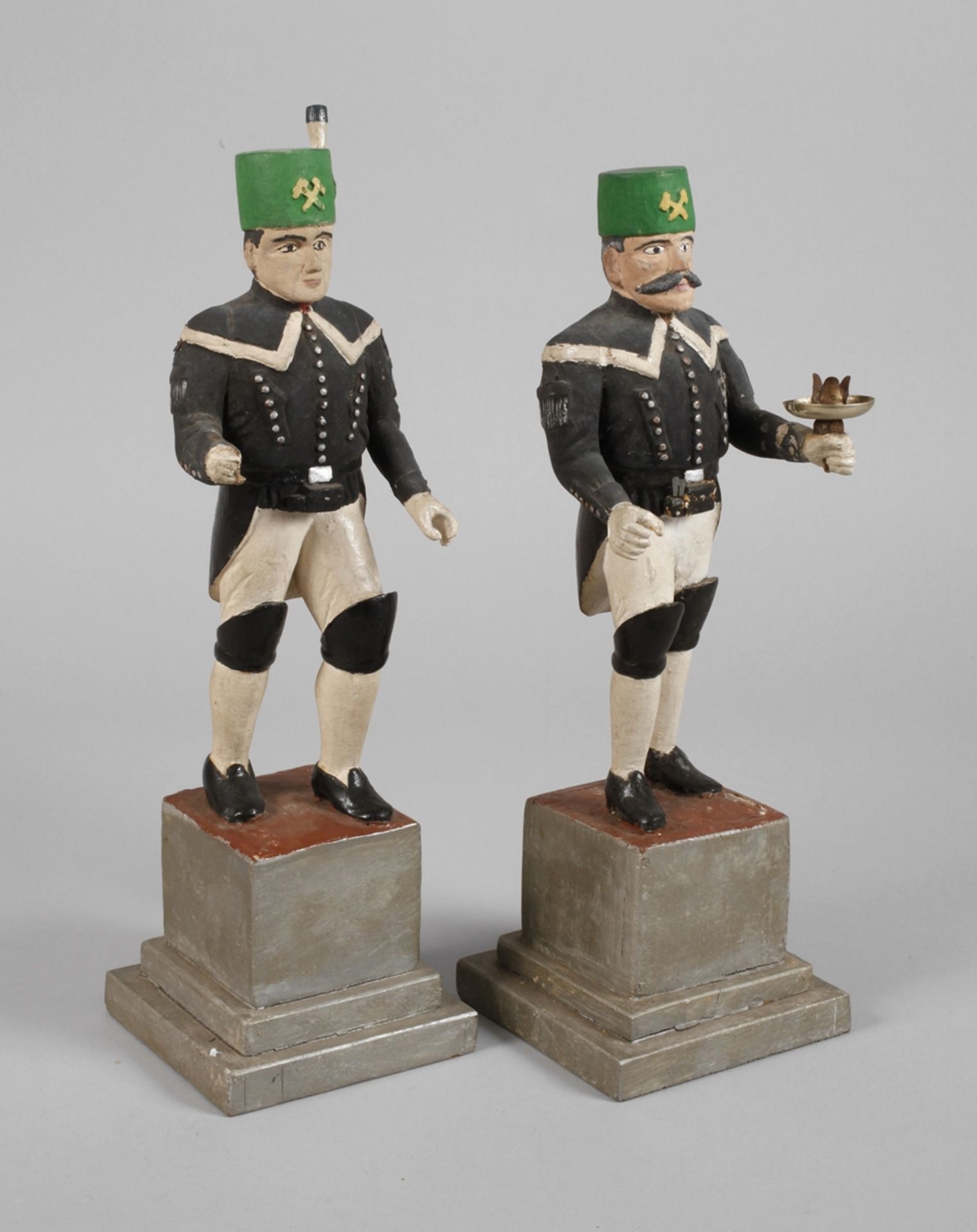 Pair of light miners from the Erzgebirge