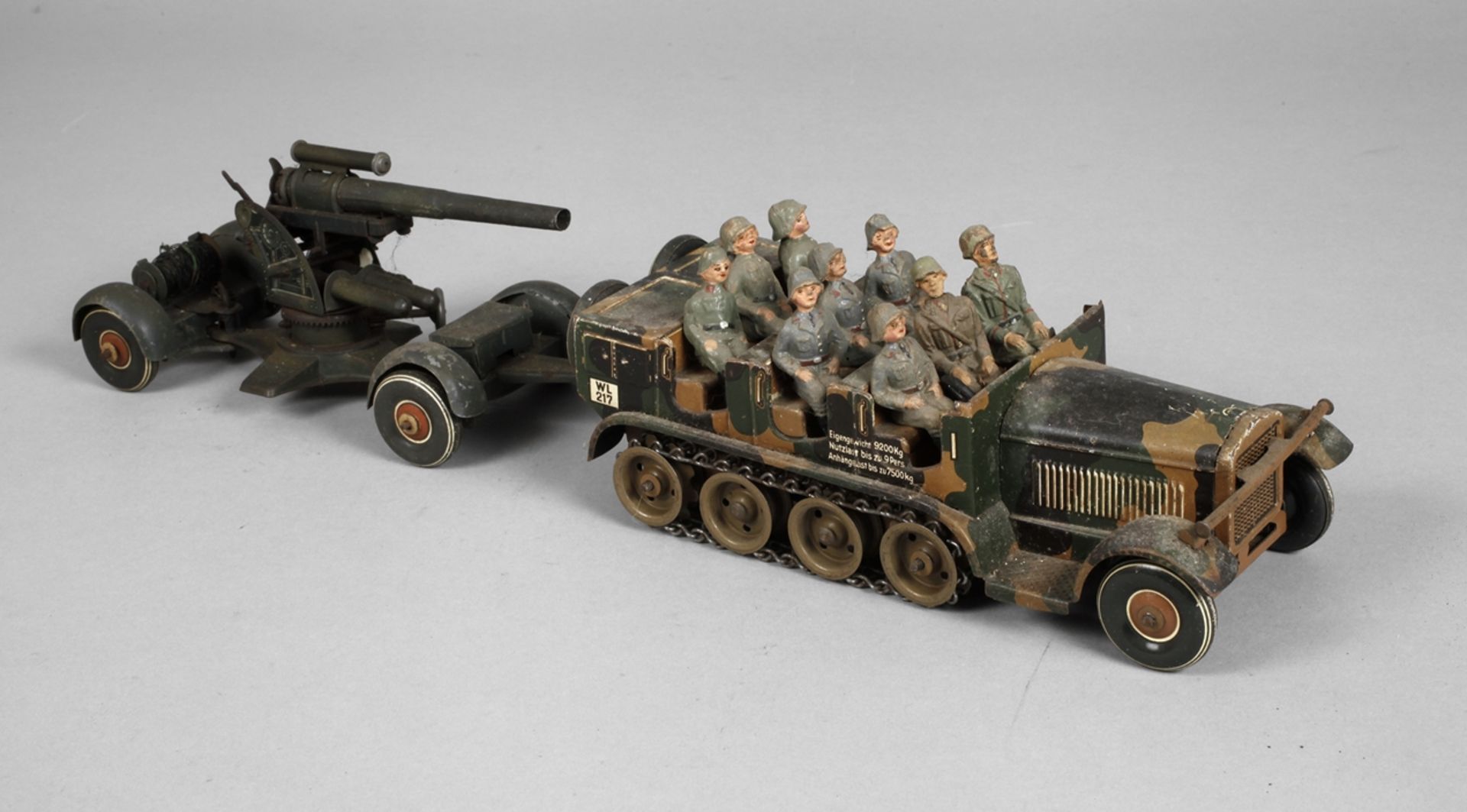 Tippco half-track vehicle with anti-aircraft gun