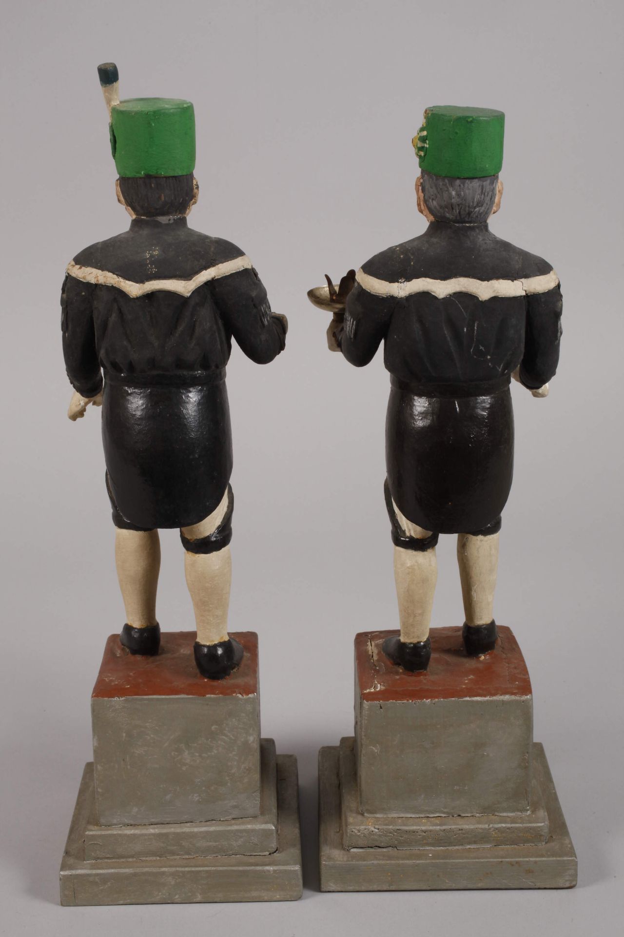 Pair of light miners from the Erzgebirge - Image 3 of 5