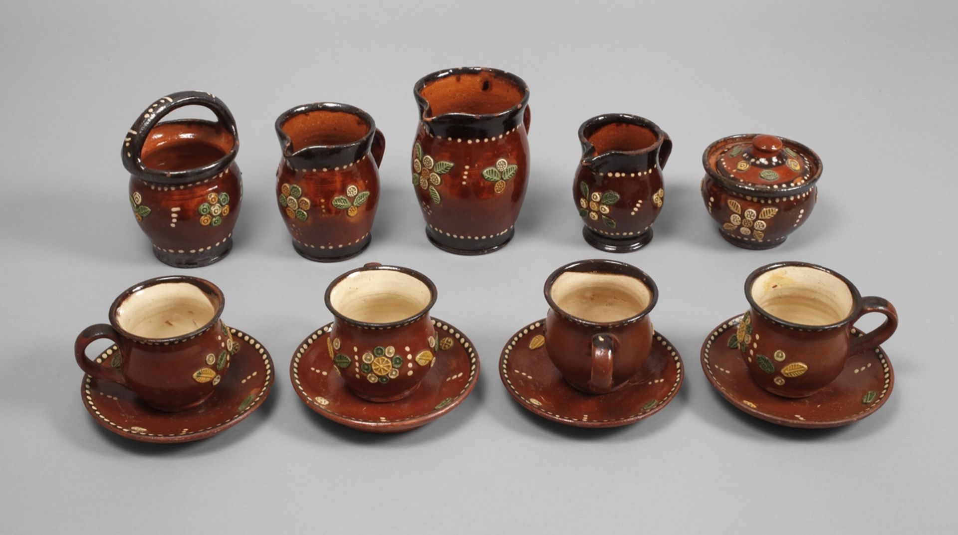 Convolute of Marburg peasant ceramics