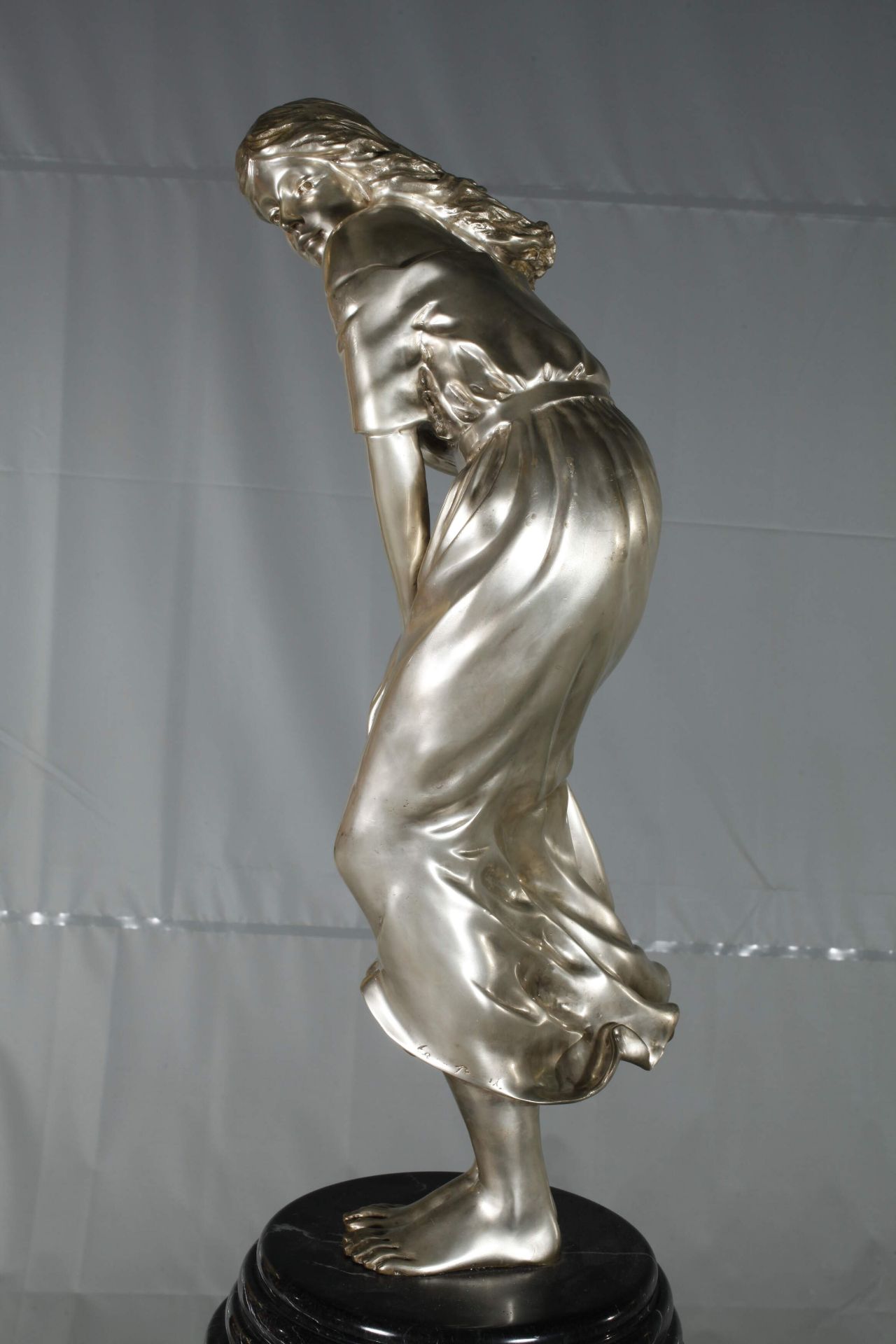 Large Art Nouveau bronze " Chastity" - Image 3 of 8