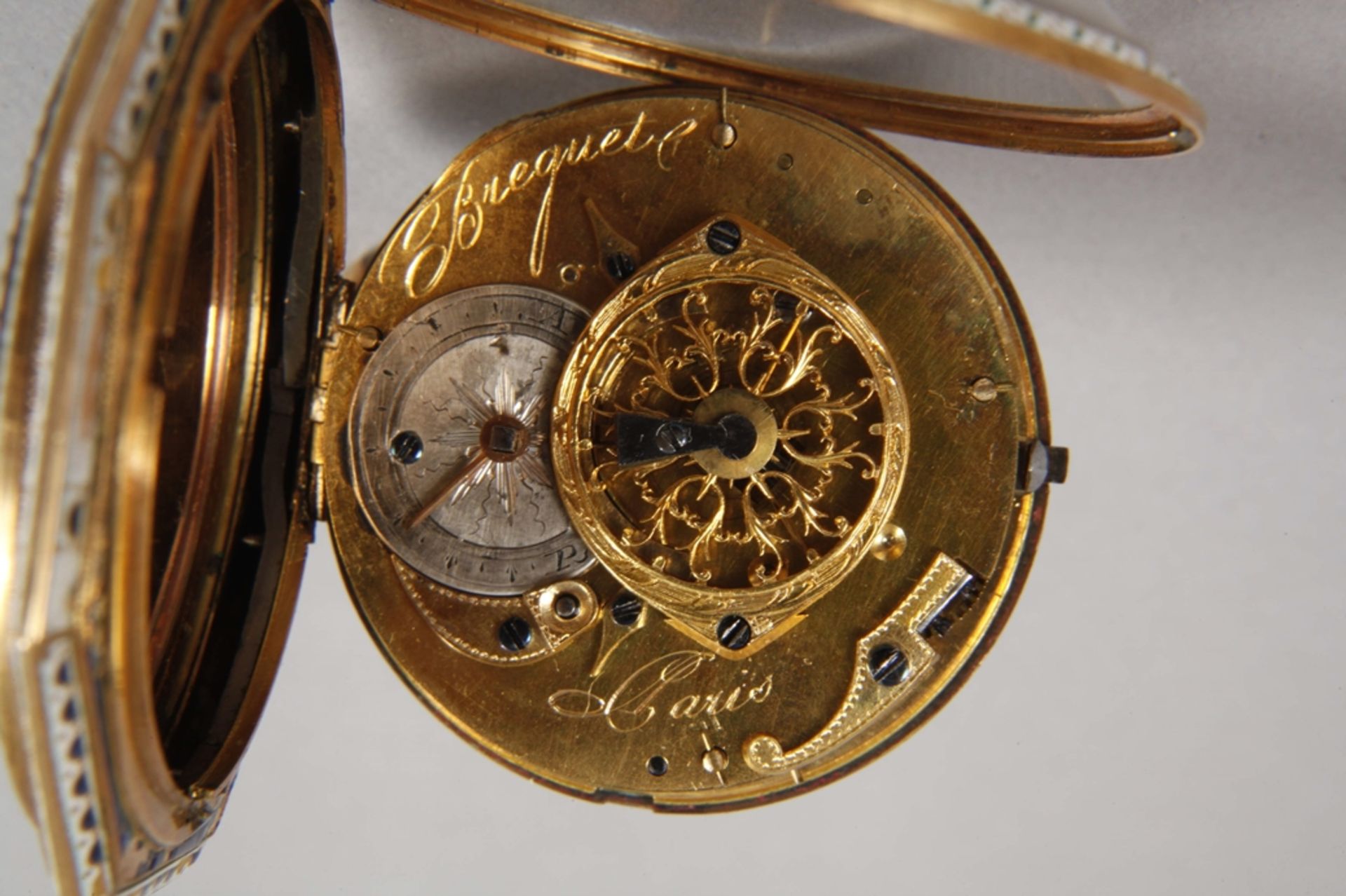 Fine gold spindle pocket watch - Image 5 of 7
