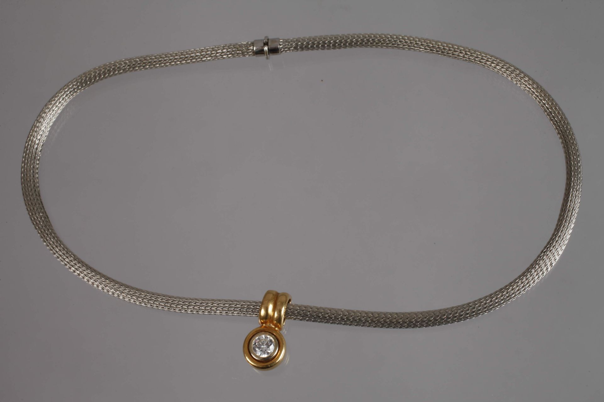 Diamond pendant on chain - Image 3 of 3