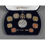 Kursmünzensatz Vatikan 2002