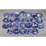 Copenhagen Large Collection of Christmas Plates