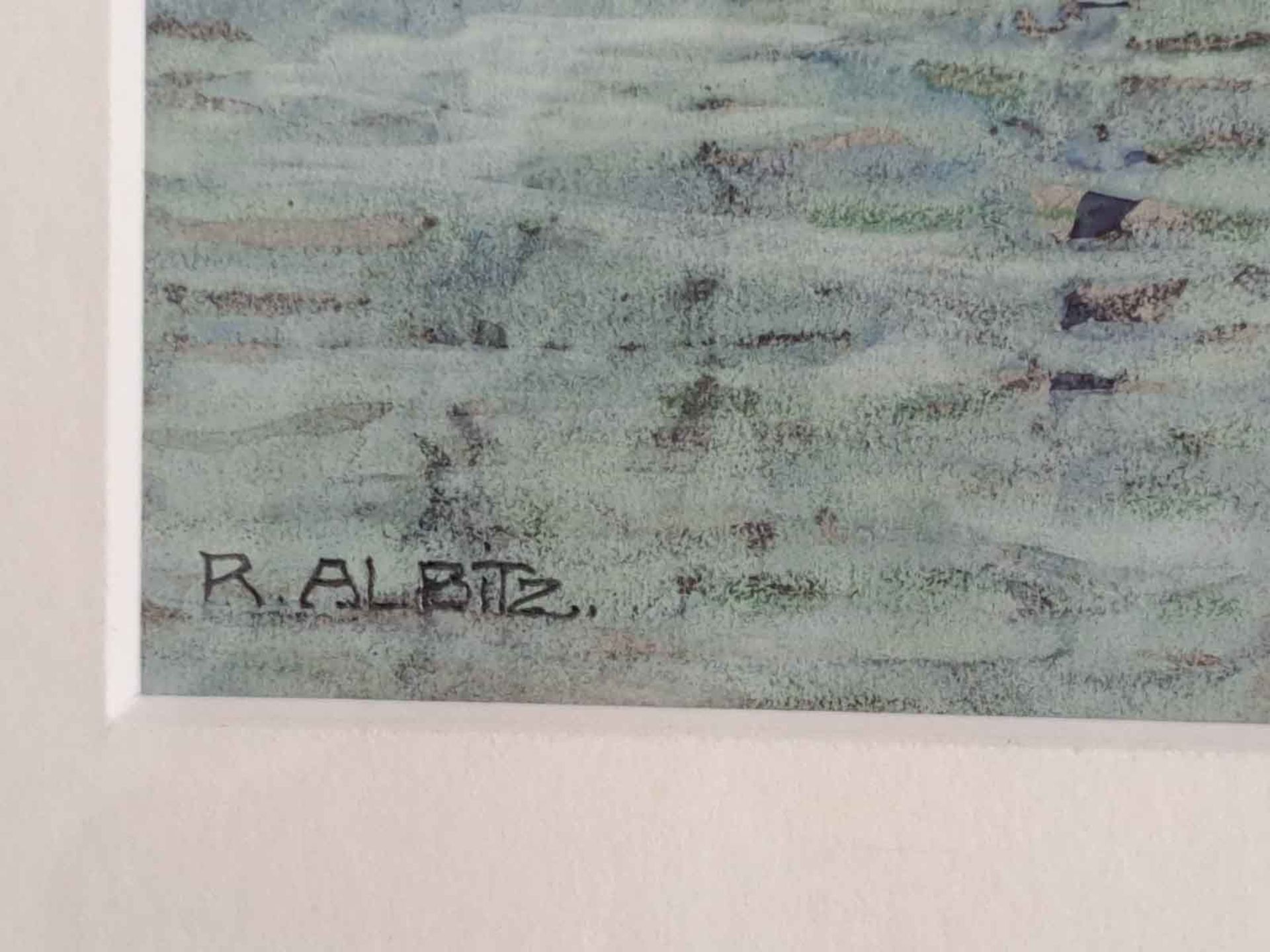 Richard ALBITZ (1876 - 1954). "Am Wannsee". Um 1910. - Bild 3 aus 7