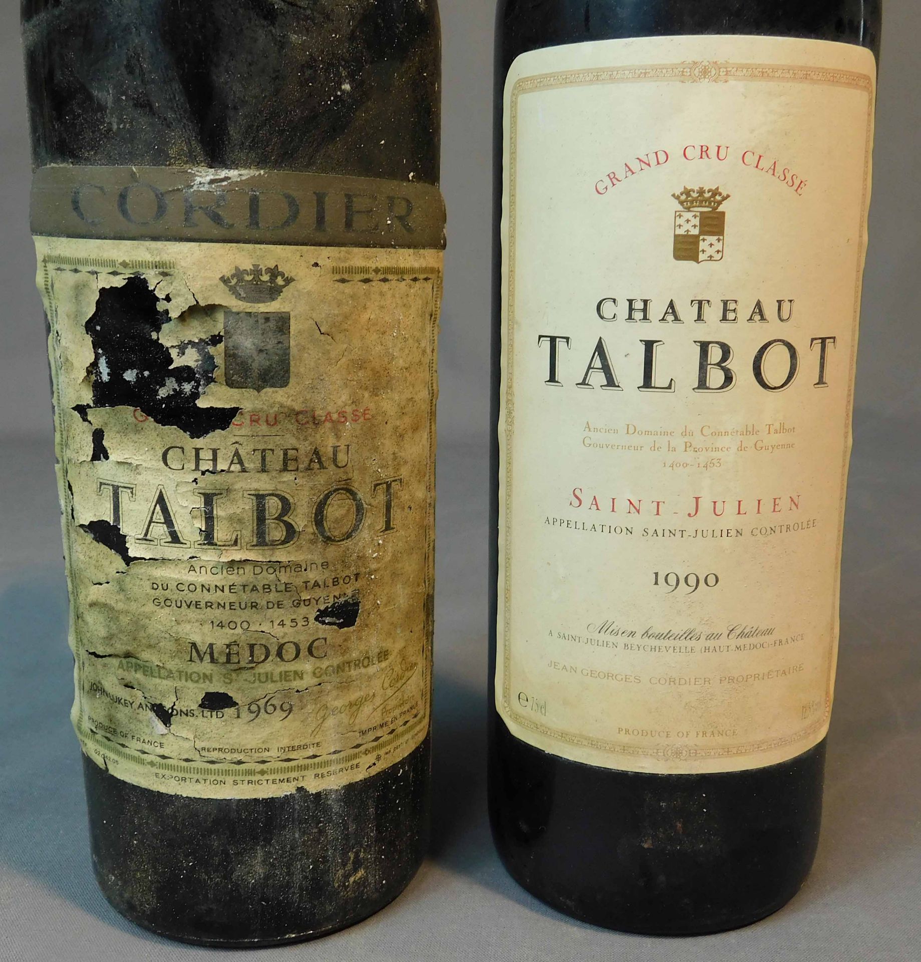 1969 und 1990 Chateau Talbot. Grand Cru Classe. - Image 2 of 16