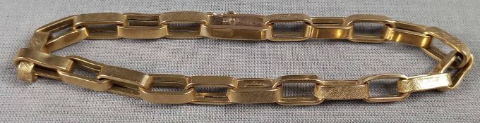 Gold Armband. Panzerkette. 333.