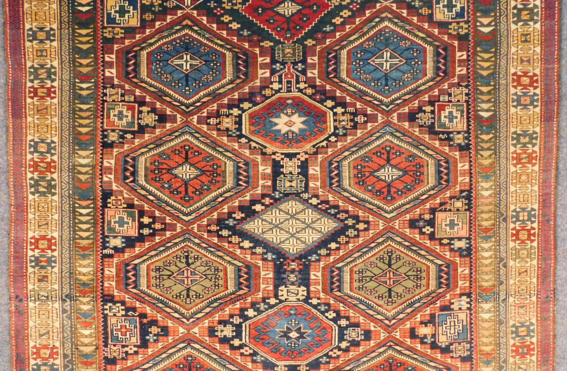 Kuba Schirwan Teppich Kaukasus, antik circa 120 - 160 Jahre alt. - Bild 4 aus 14