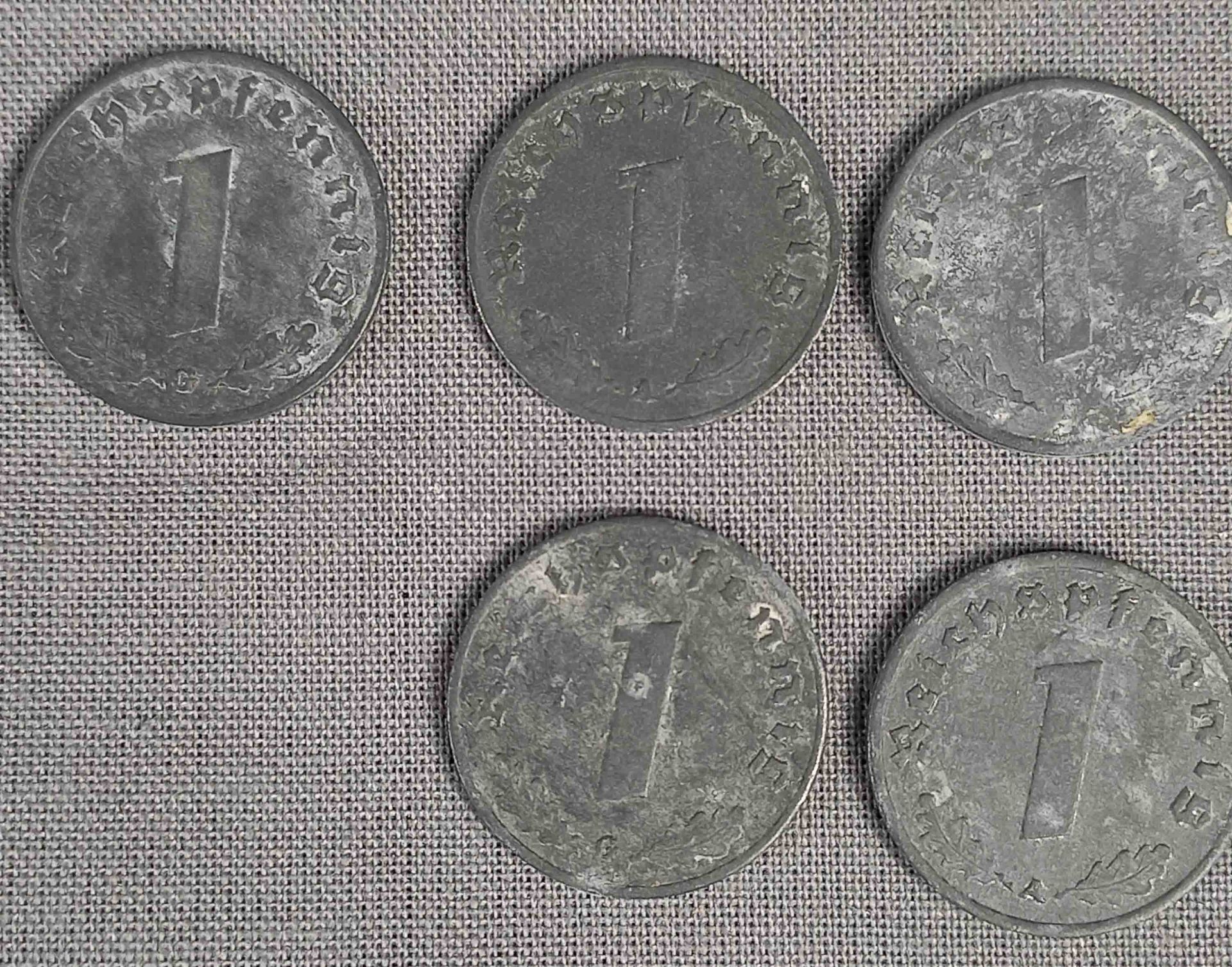 34 Stück Reichspfennig. Kriegsgeld. - Bild 4 aus 13