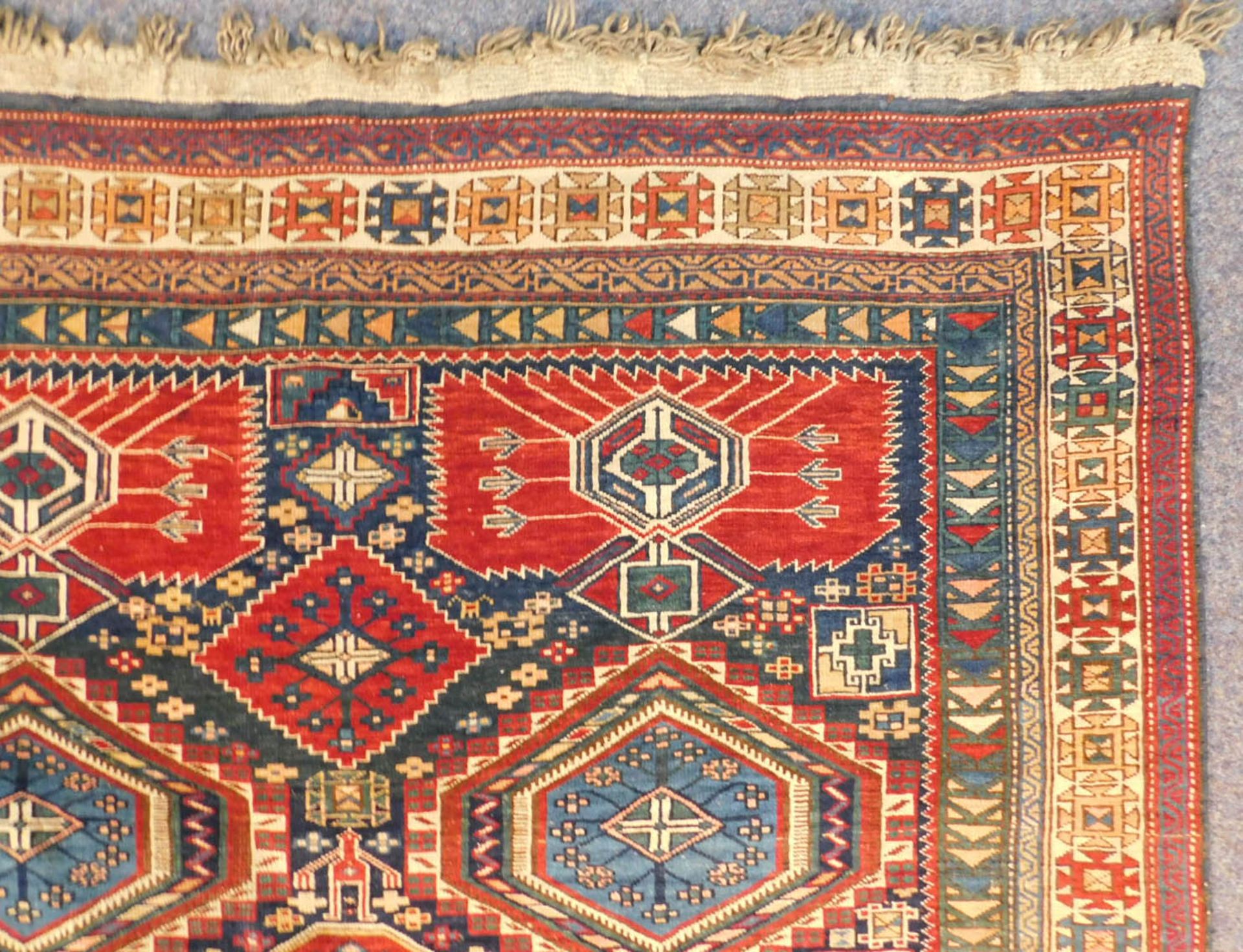 Kuba Schirwan Teppich Kaukasus, antik circa 120 - 160 Jahre alt. - Bild 7 aus 14