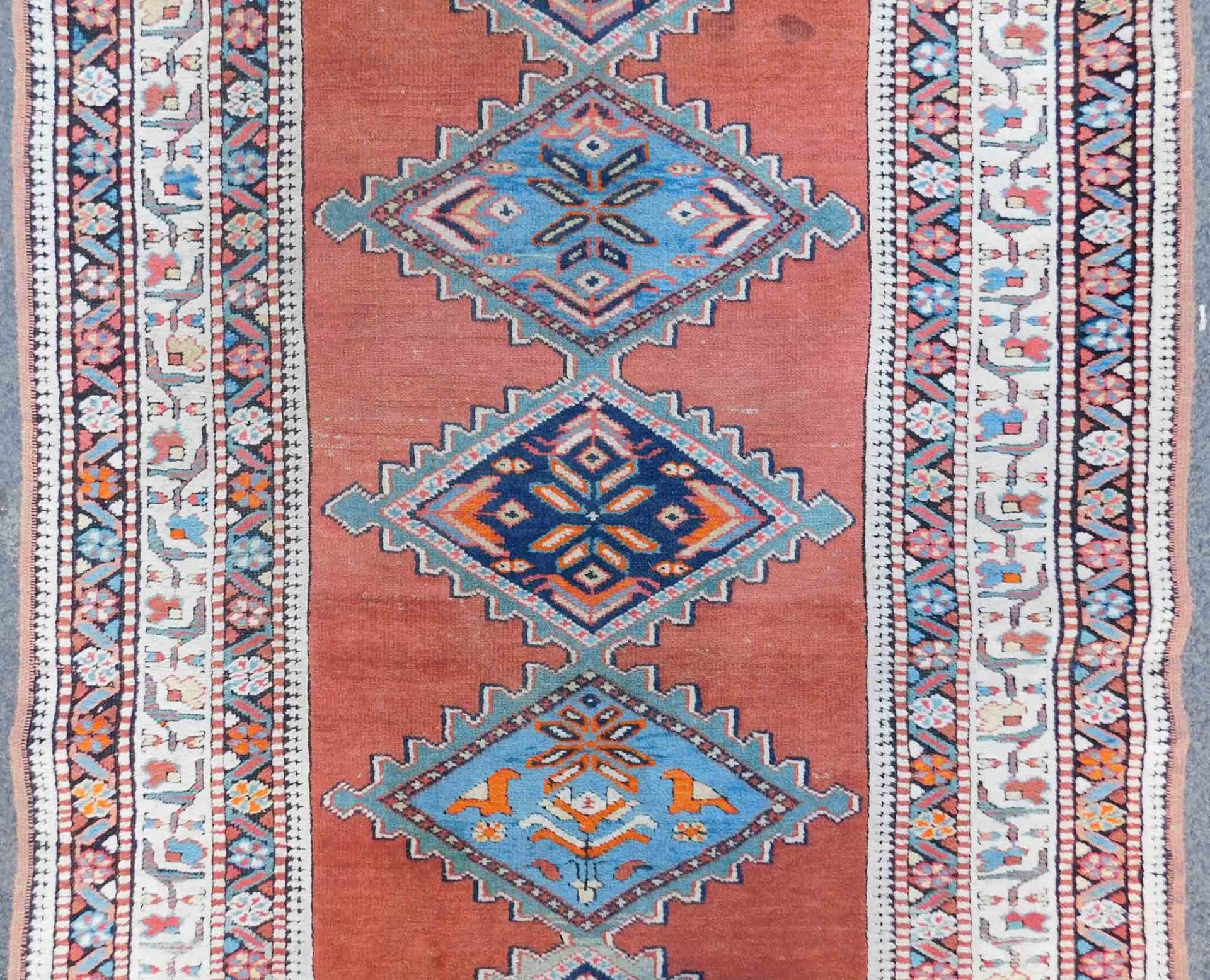 Azerie Läufer. Galerie. Stammesteppich. Azerbaijan, antik. - Bild 4 aus 18