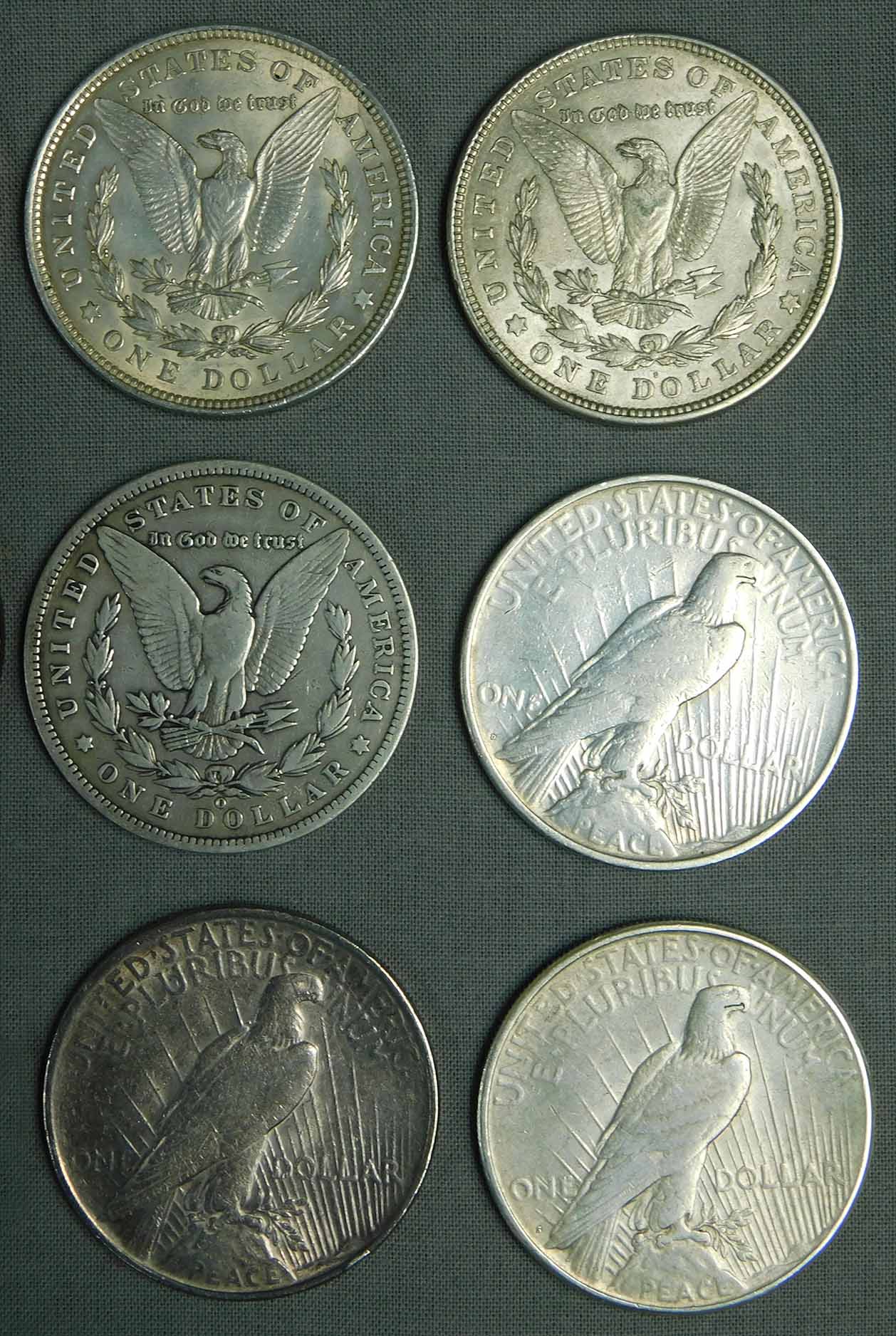 12 Silber Dollar Münzen. 1923 und älter. - Image 6 of 11