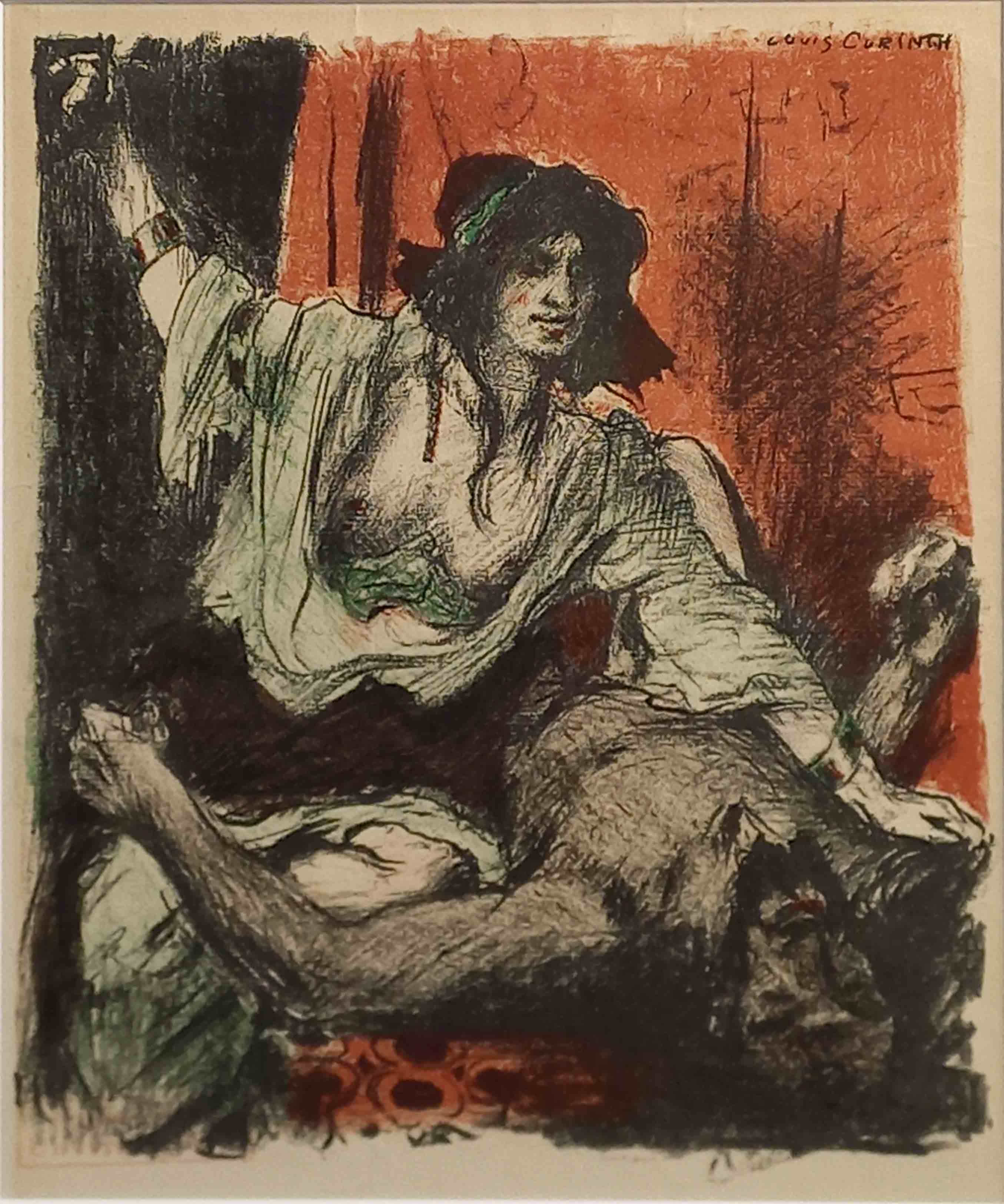 Lovis CORINTH (1858 - 1925). Judith schlägt dem Holofernes das Haupt ab.