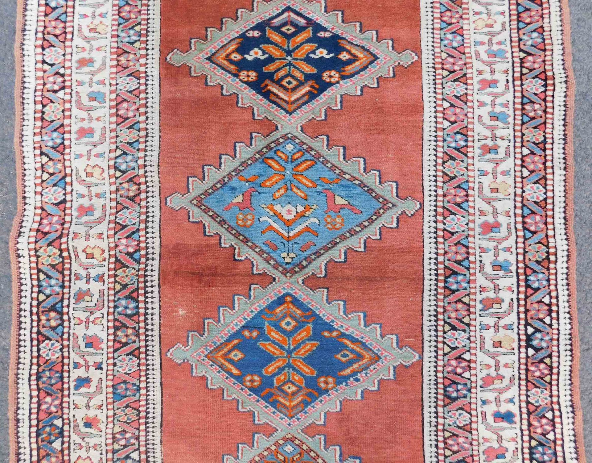 Azerie Läufer. Galerie. Stammesteppich. Azerbaijan, antik. - Bild 3 aus 18