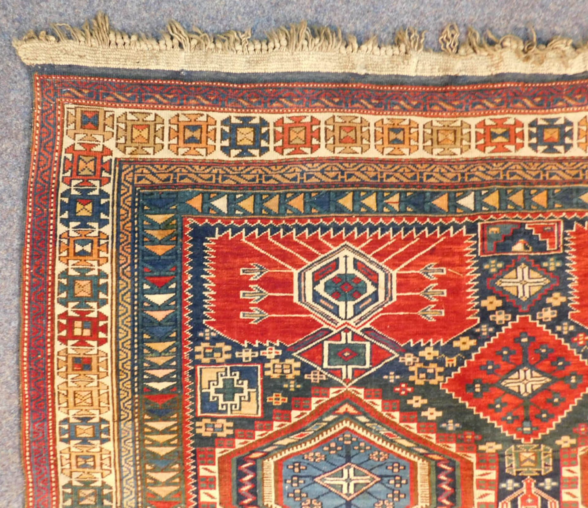 Kuba Schirwan Teppich Kaukasus, antik circa 120 - 160 Jahre alt. - Bild 6 aus 14