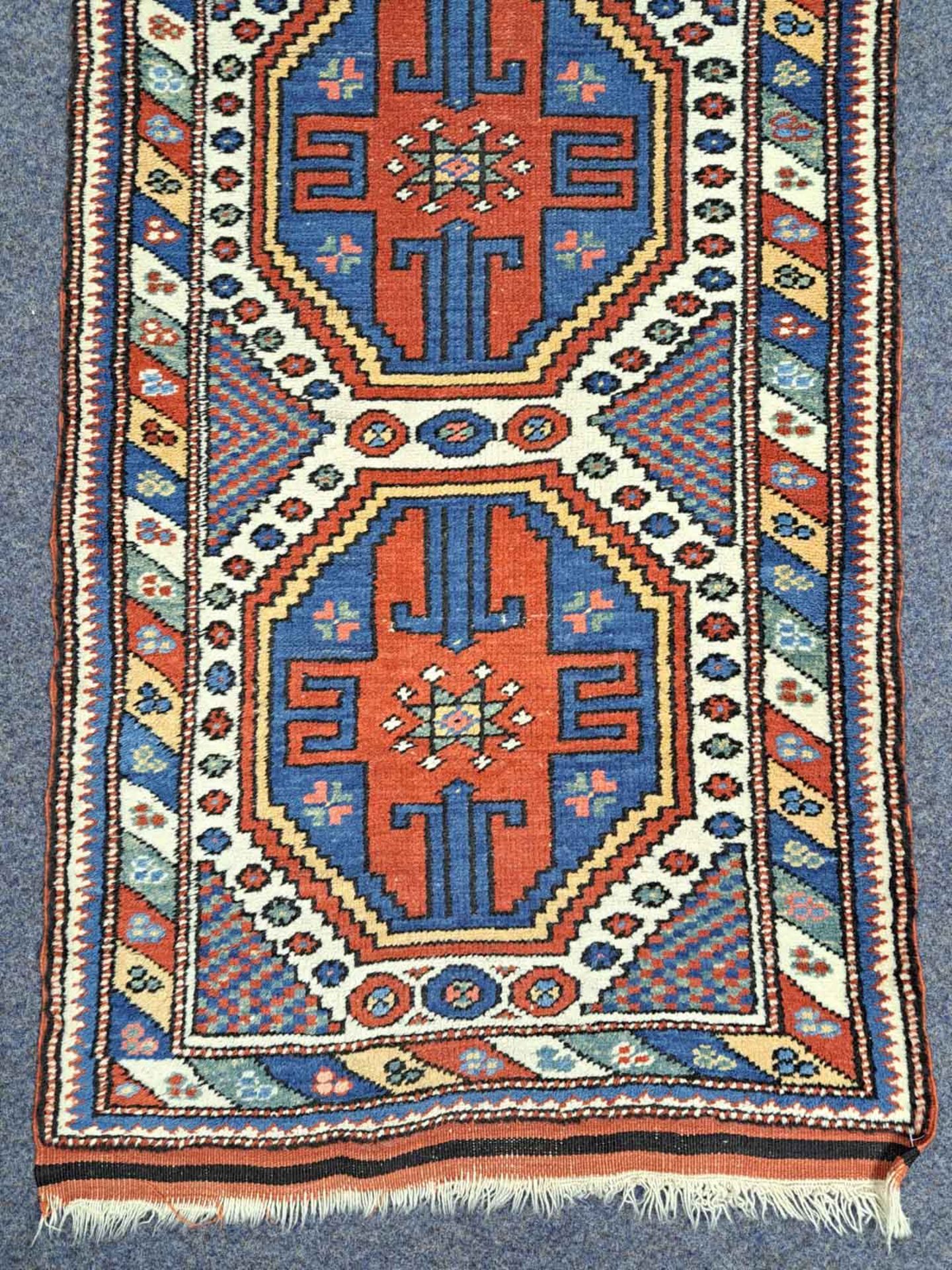 Bergama Strip Läufer Teppich. Türkei alt. - Bild 2 aus 4
