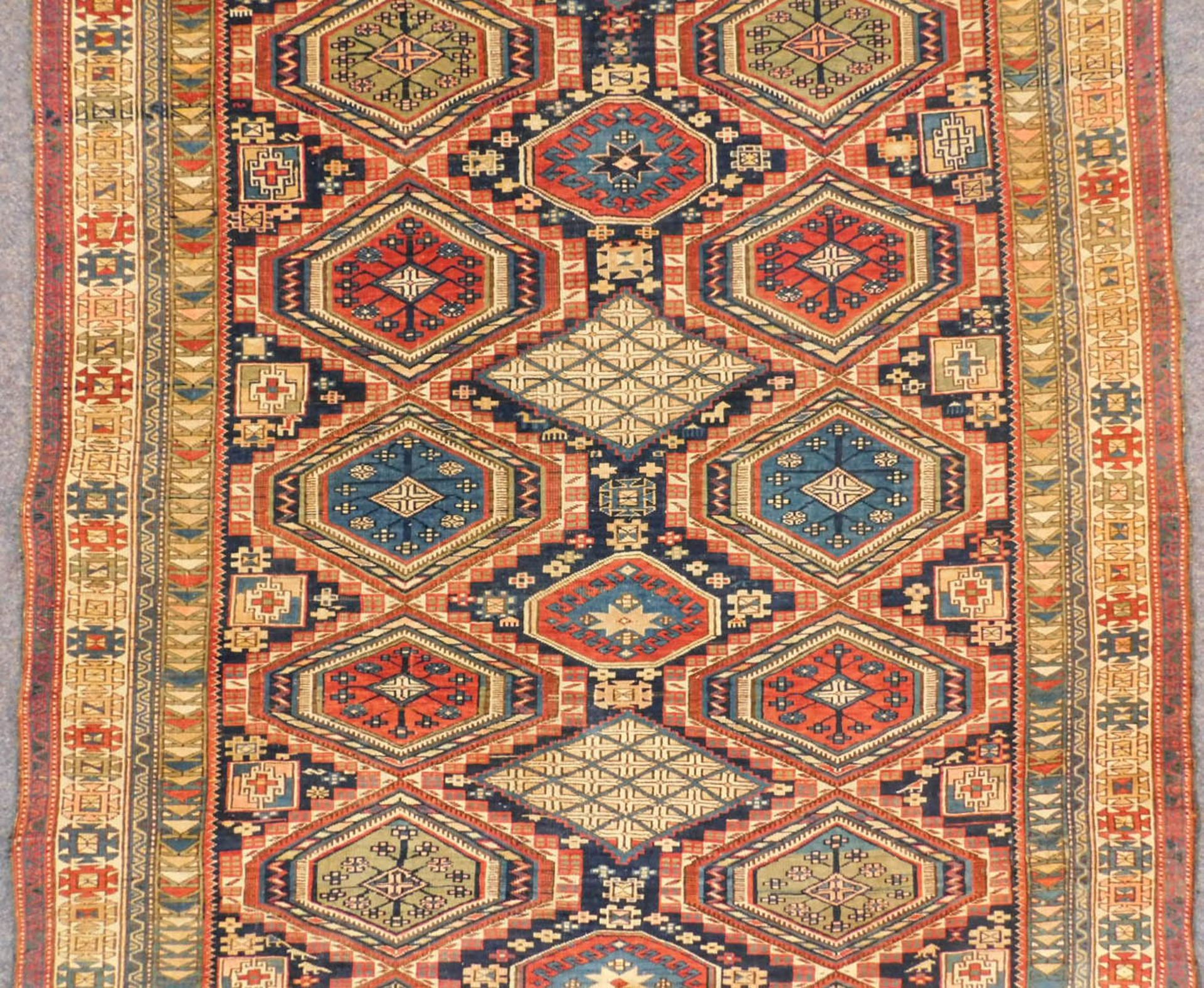 Kuba Schirwan Teppich Kaukasus, antik circa 120 - 160 Jahre alt. - Bild 3 aus 14