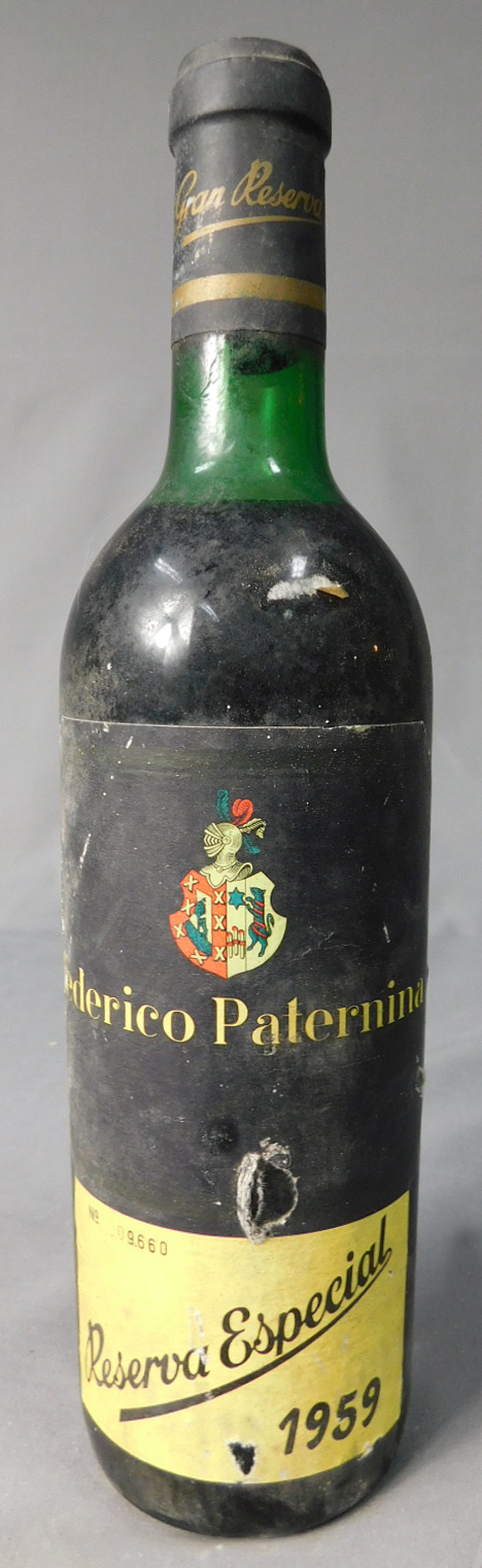 1959 Federico Paternina Rioja. Gran Reserva Especial.