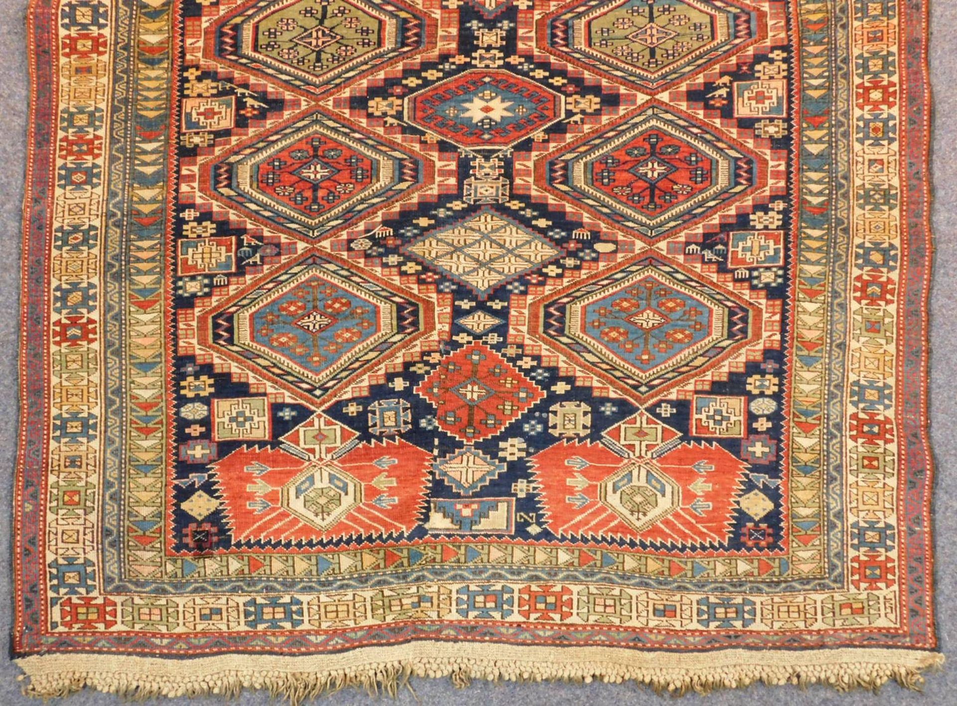 Kuba Schirwan Teppich Kaukasus, antik circa 120 - 160 Jahre alt. - Bild 2 aus 14