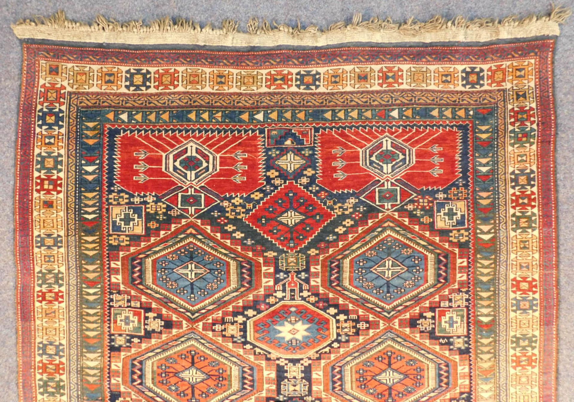 Kuba Schirwan Teppich Kaukasus, antik circa 120 - 160 Jahre alt. - Bild 5 aus 14