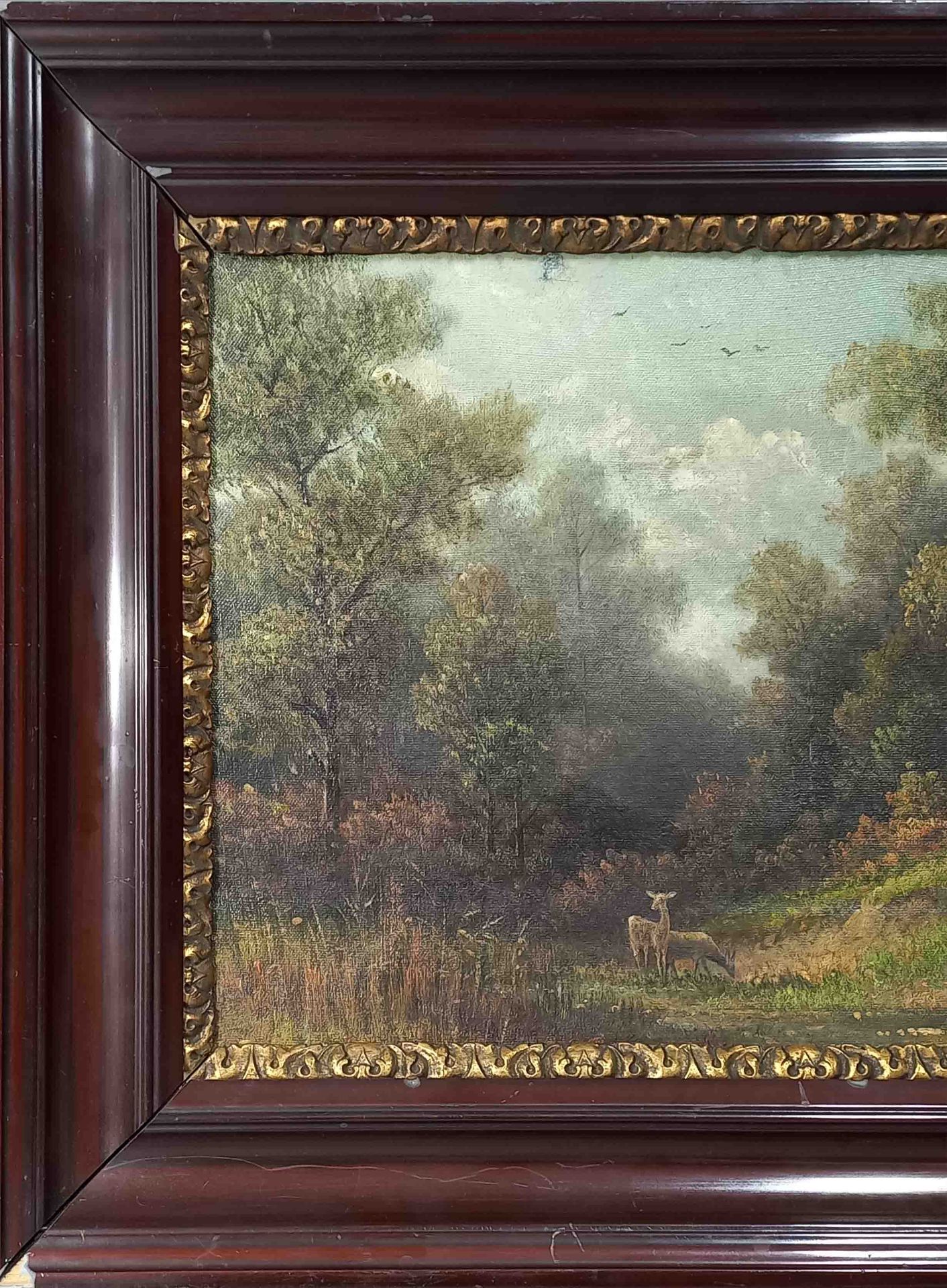 Jakob HOFFMANN (1851 - 1903). "No. 60 - Landschaft mit Rehen." - Image 10 of 21