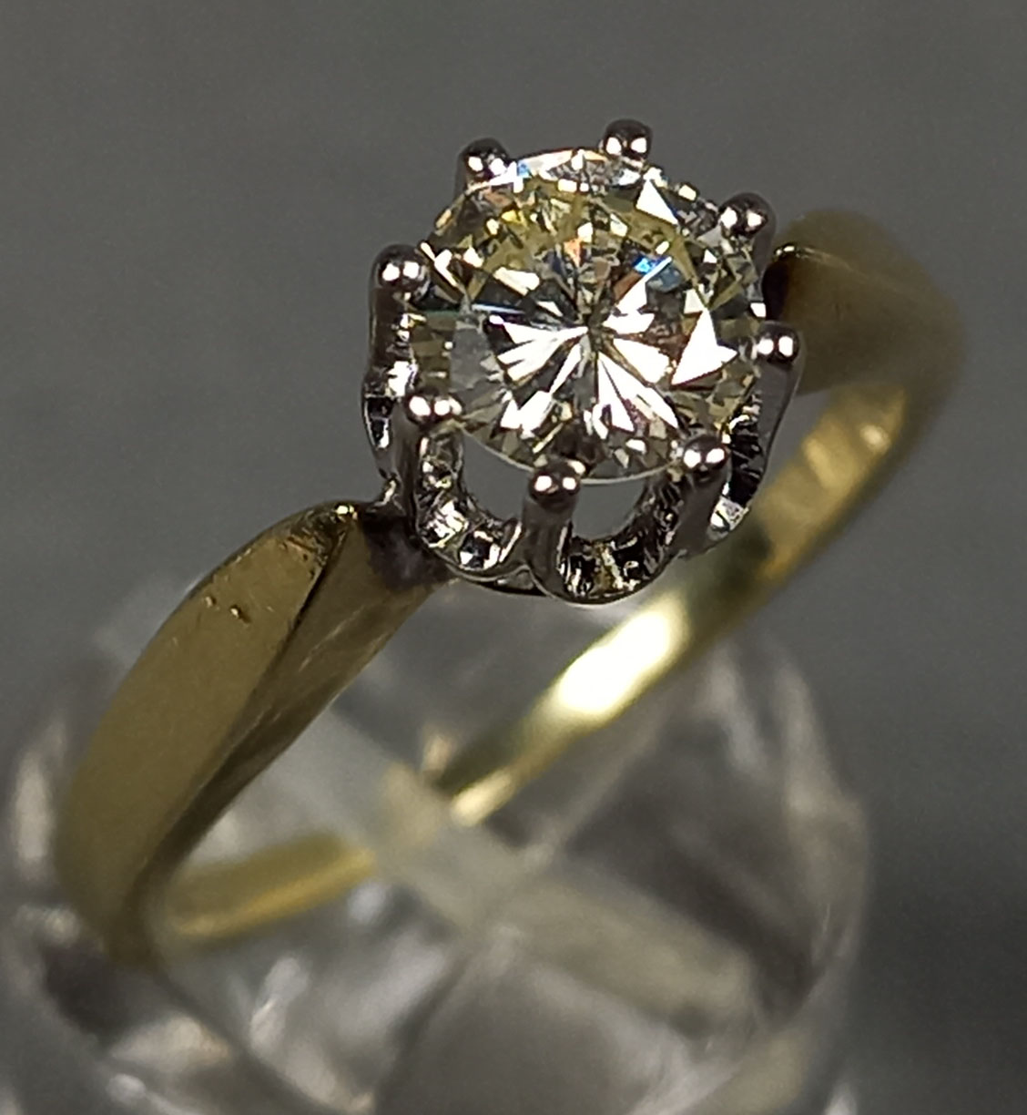 Ring Gold 585. Brillant circa 0,72 Carat. - Image 4 of 14