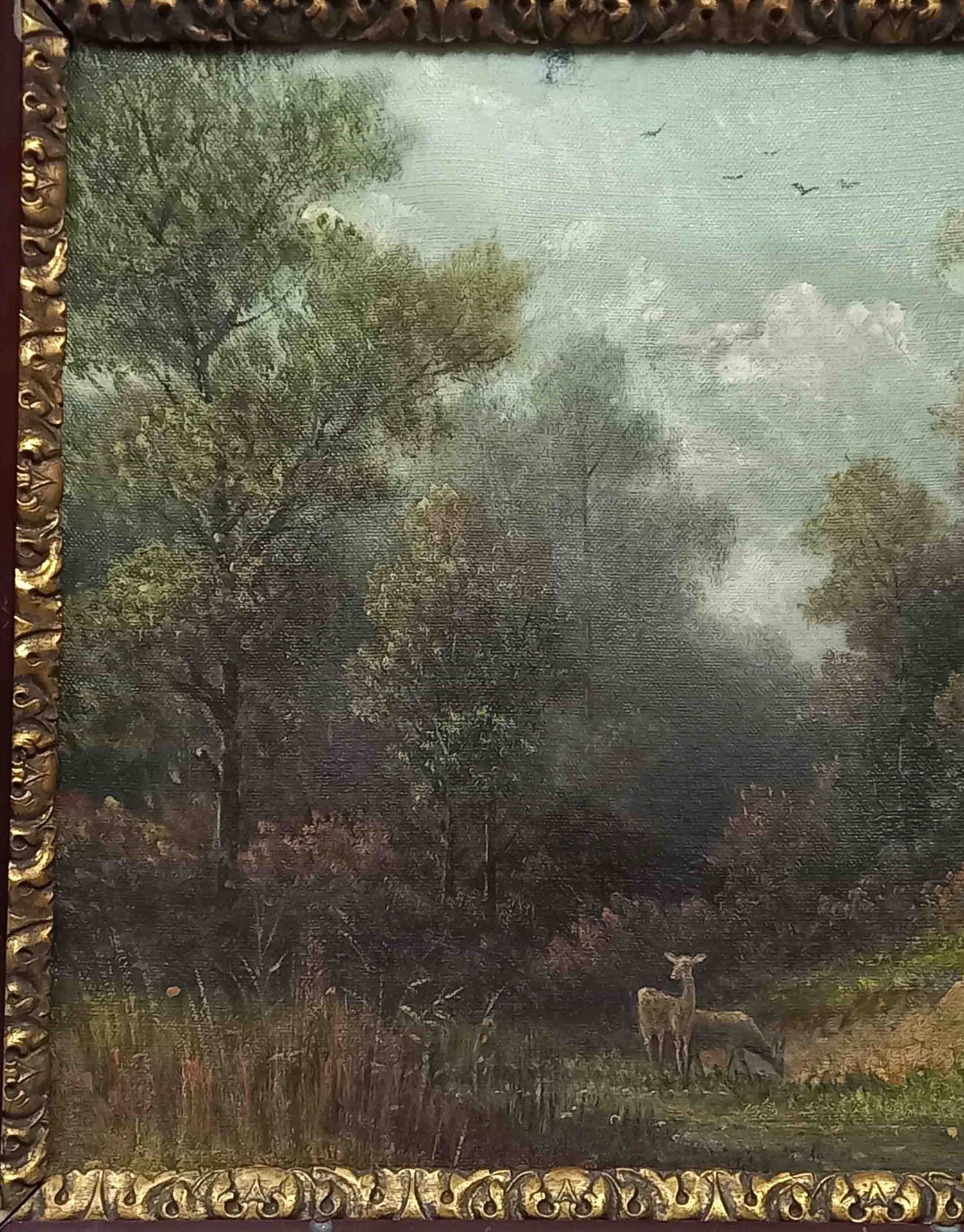 Jakob HOFFMANN (1851 - 1903). "No. 60 - Landschaft mit Rehen." - Bild 2 aus 21