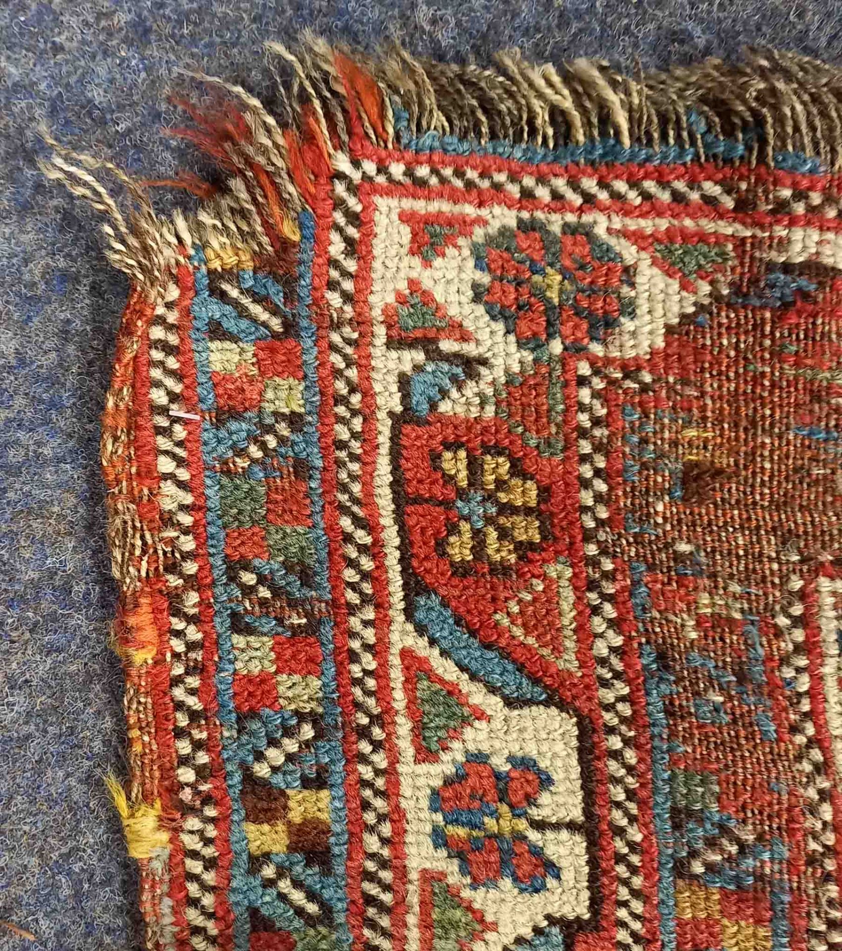 Khamseh Vogel - Teppich. Stammesteppich antik. - Bild 15 aus 24
