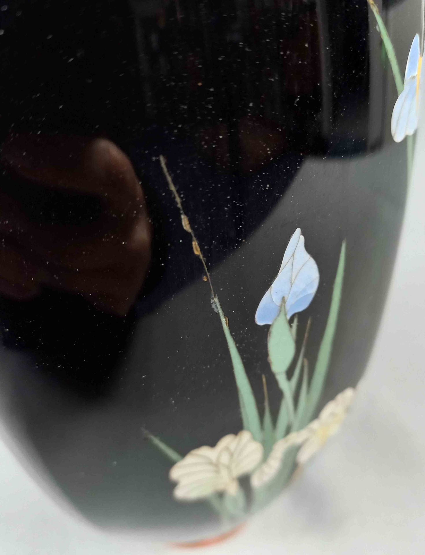 Cloisonné Vase Japan. Alt. - Image 12 of 15