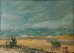 Hans VÖLKER (1889 - 1960). Sommer am Strand.