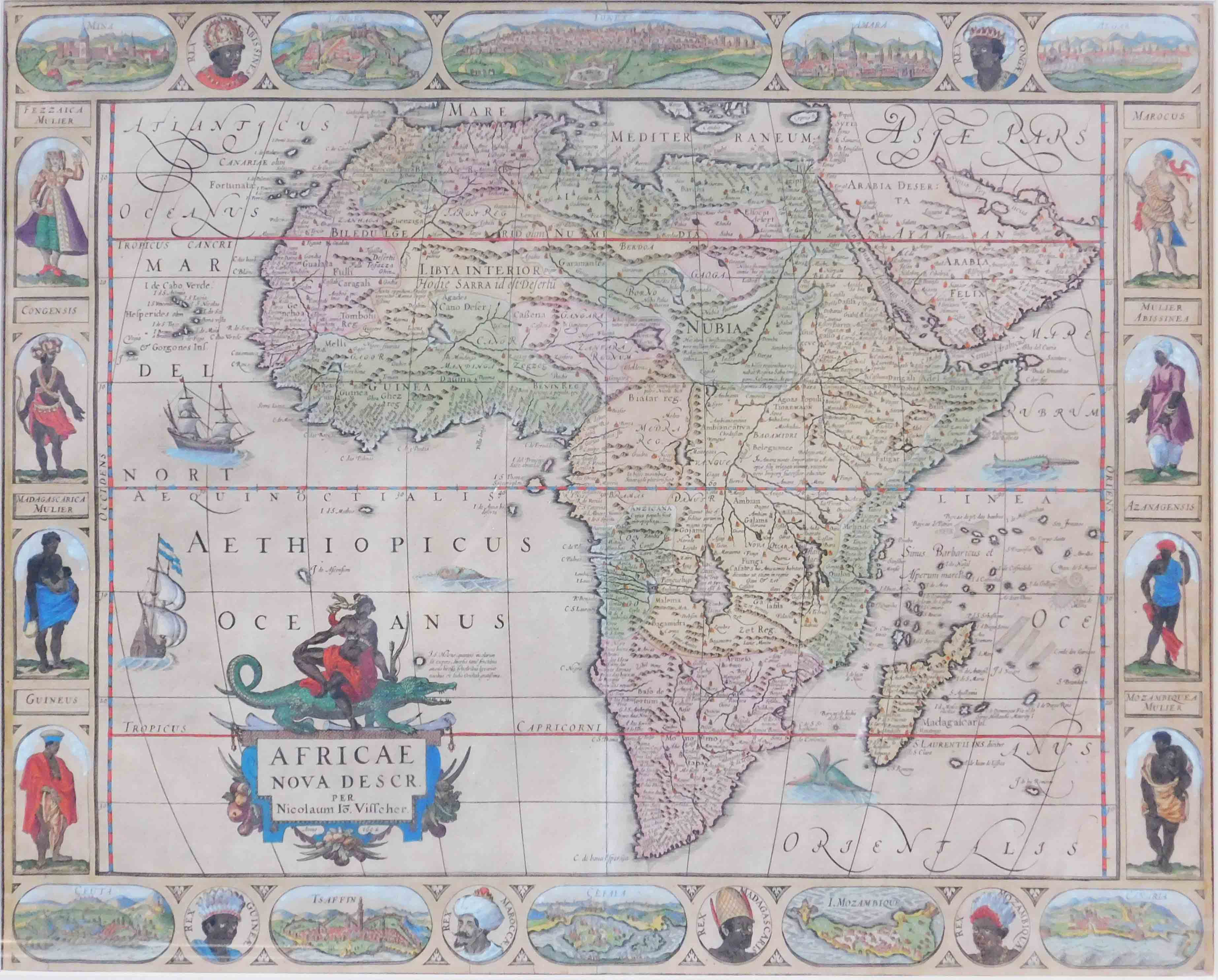 3 x Historische Karten. Afrika, Europa, Welt. - Image 2 of 27