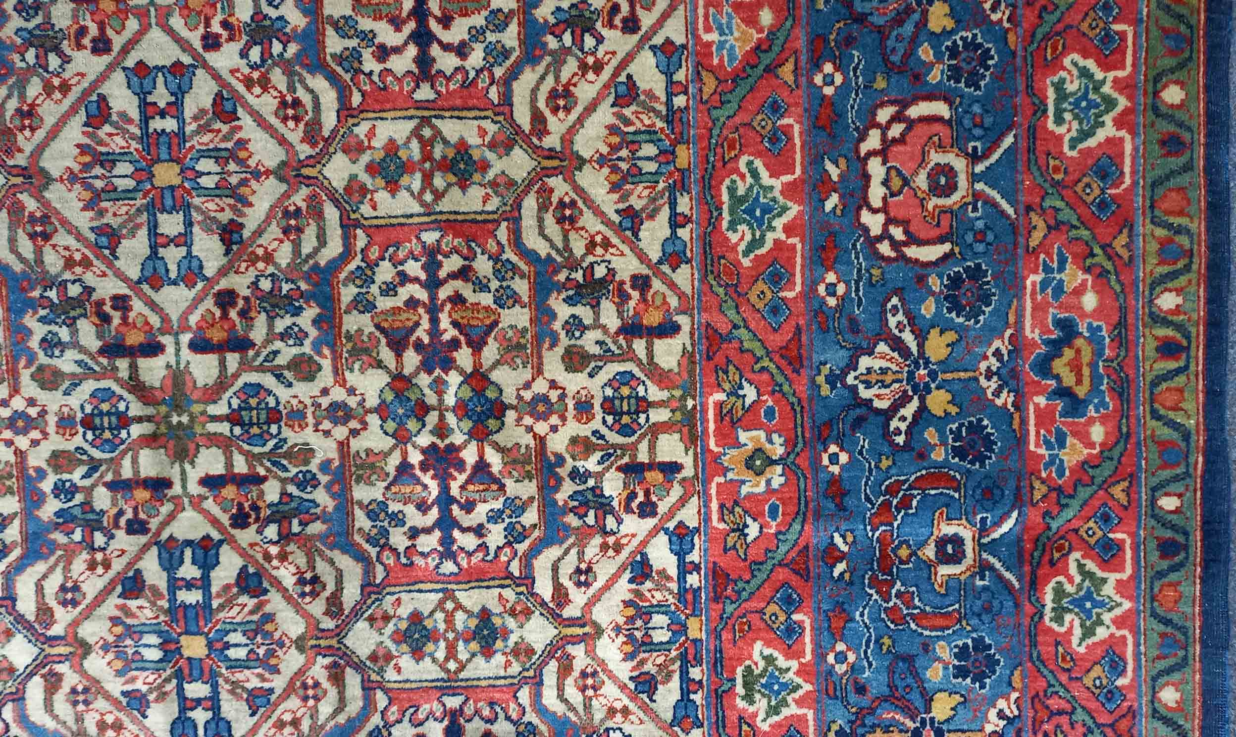 Teheran Teppich. Meisterarbeit. Antik. - Image 9 of 10
