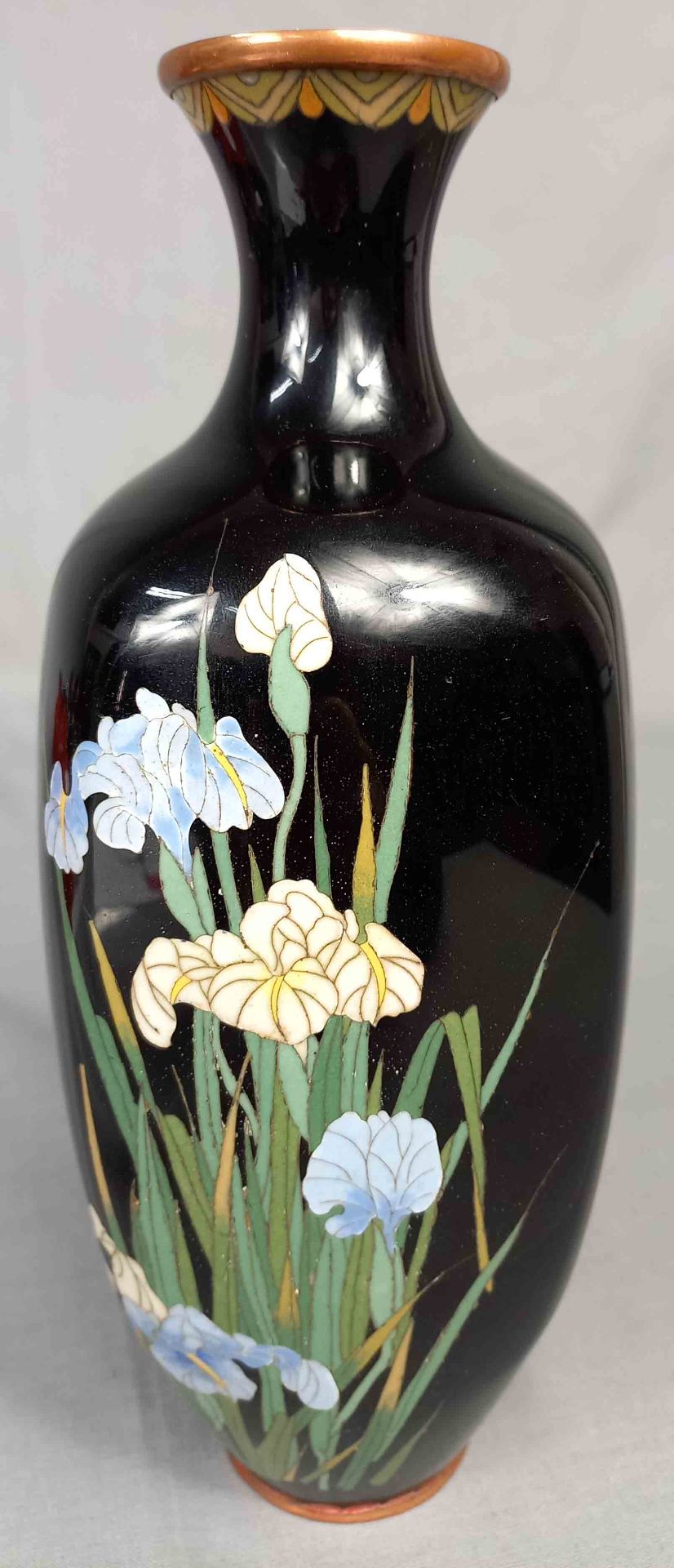 Cloisonné Vase Japan. Alt. - Image 4 of 15
