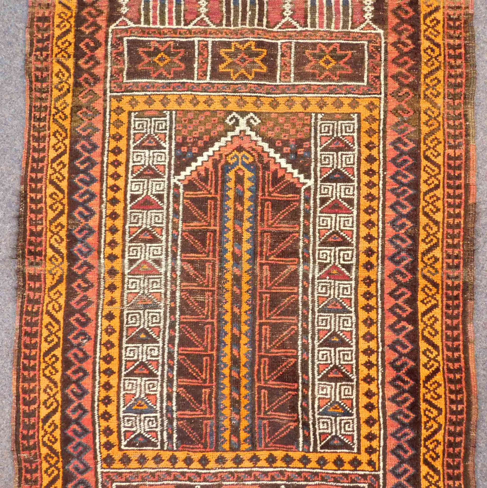 Belutsch Gebetsteppich. Afghanistan, antik. - Bild 3 aus 6