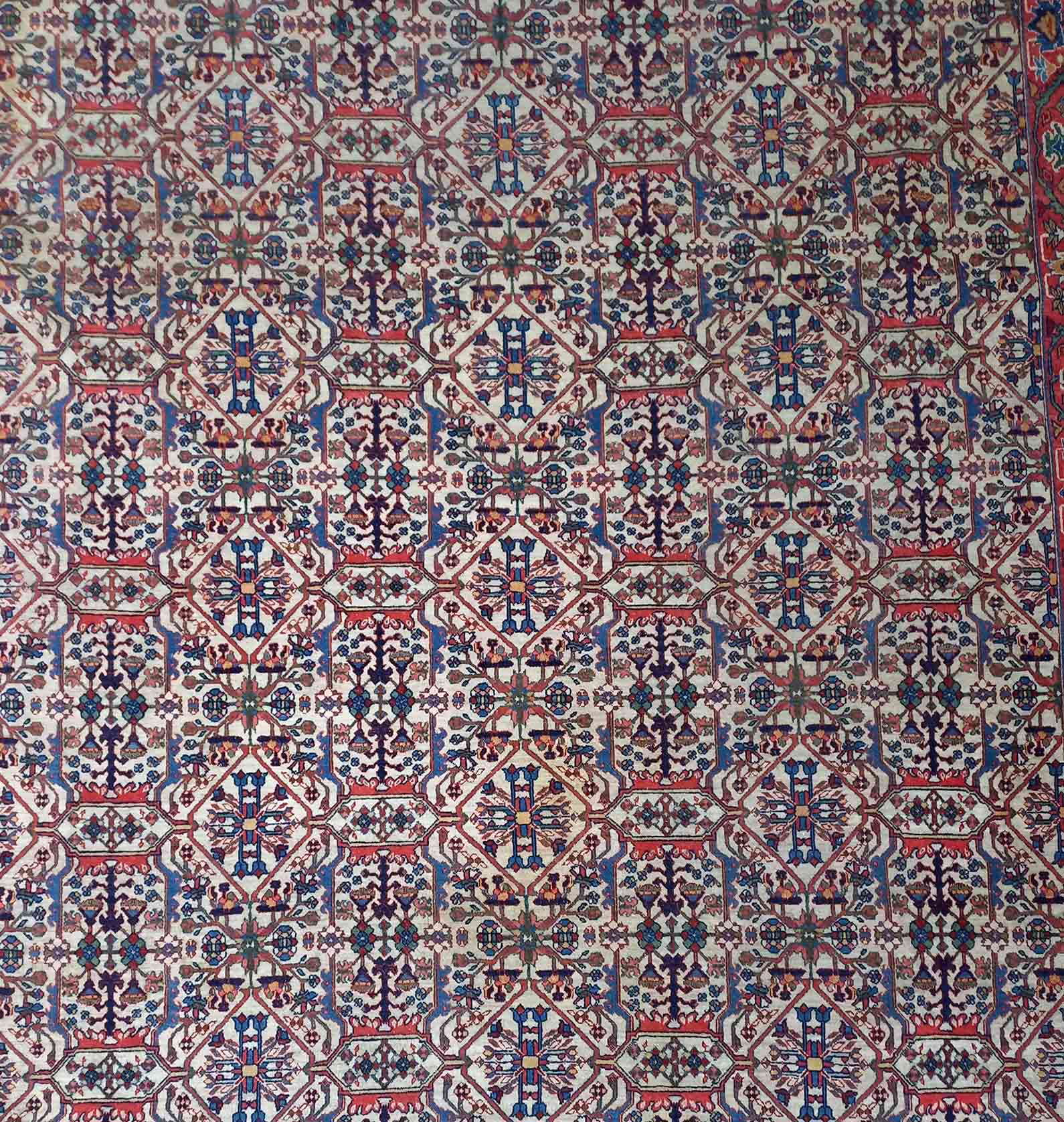 Teheran Teppich. Meisterarbeit. Antik. - Image 4 of 10