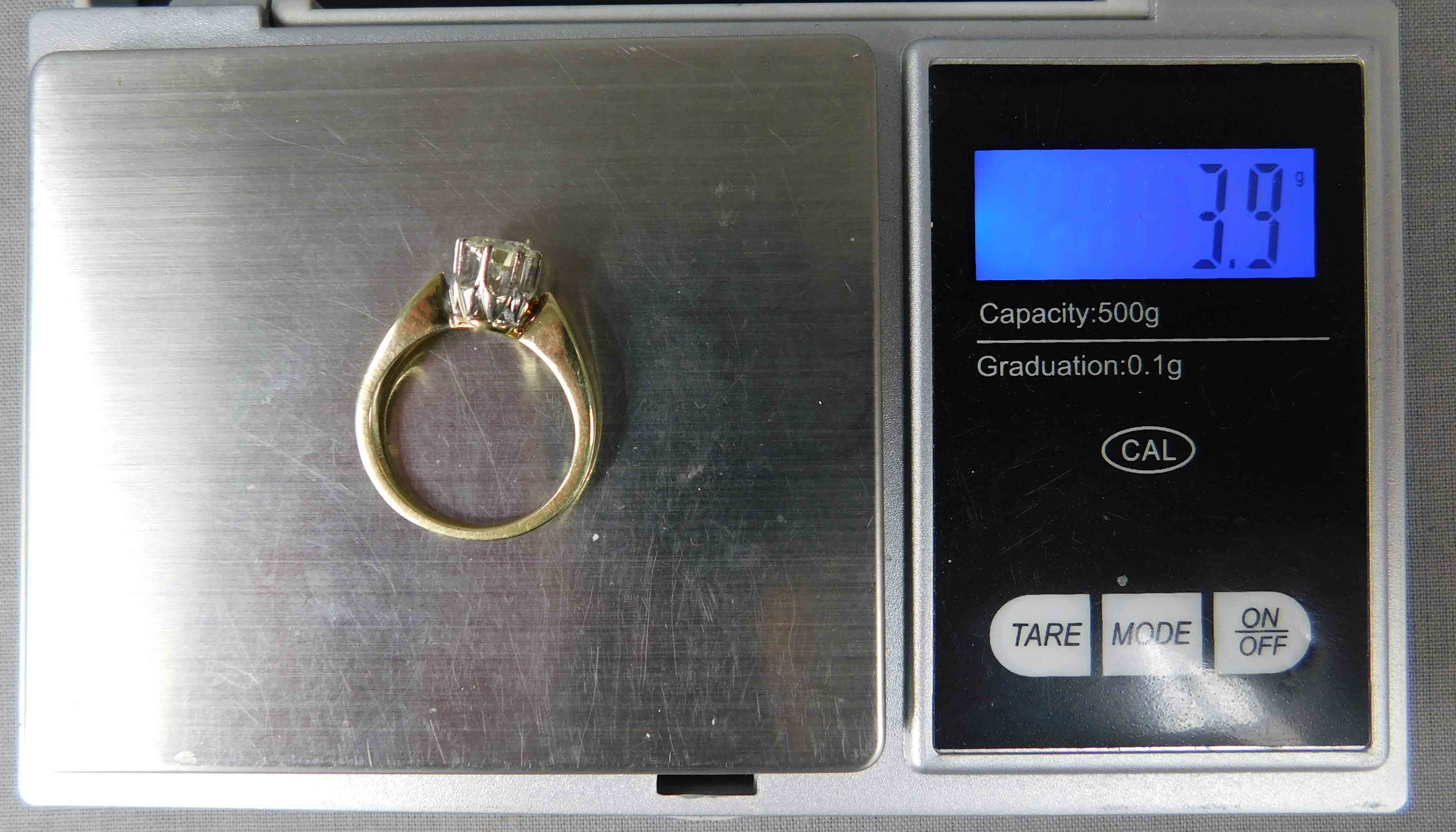 Ring Gold 585. Brillant circa 0,72 Carat. - Image 14 of 14