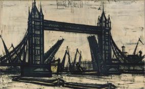 Bernard BUFFET (1928 - 1999). Tower Bridge. London. England.