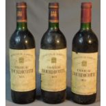 1978 Château Bourdicotte. Bordeaux AC.