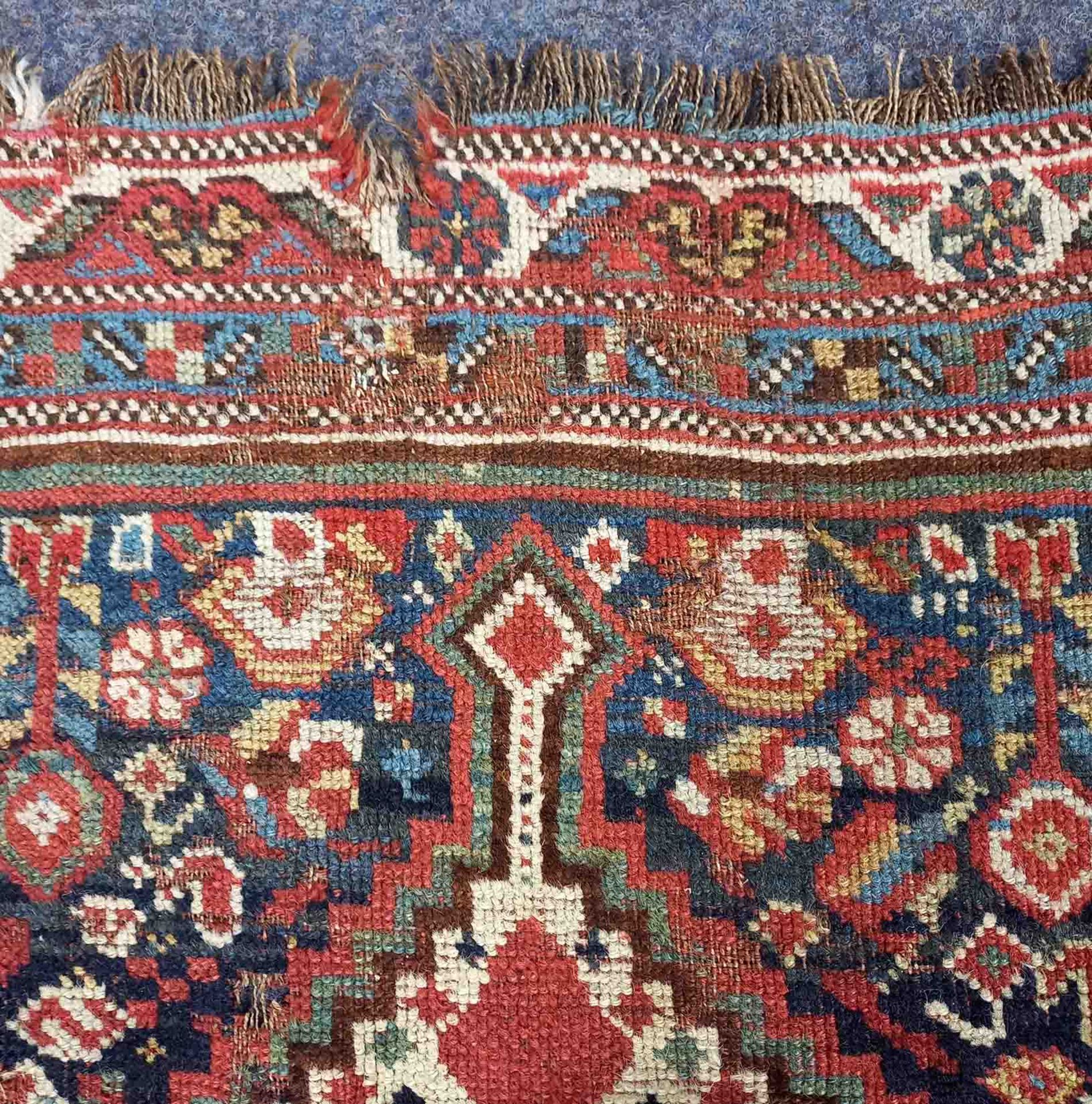Khamseh Vogel - Teppich. Stammesteppich antik. - Bild 13 aus 24