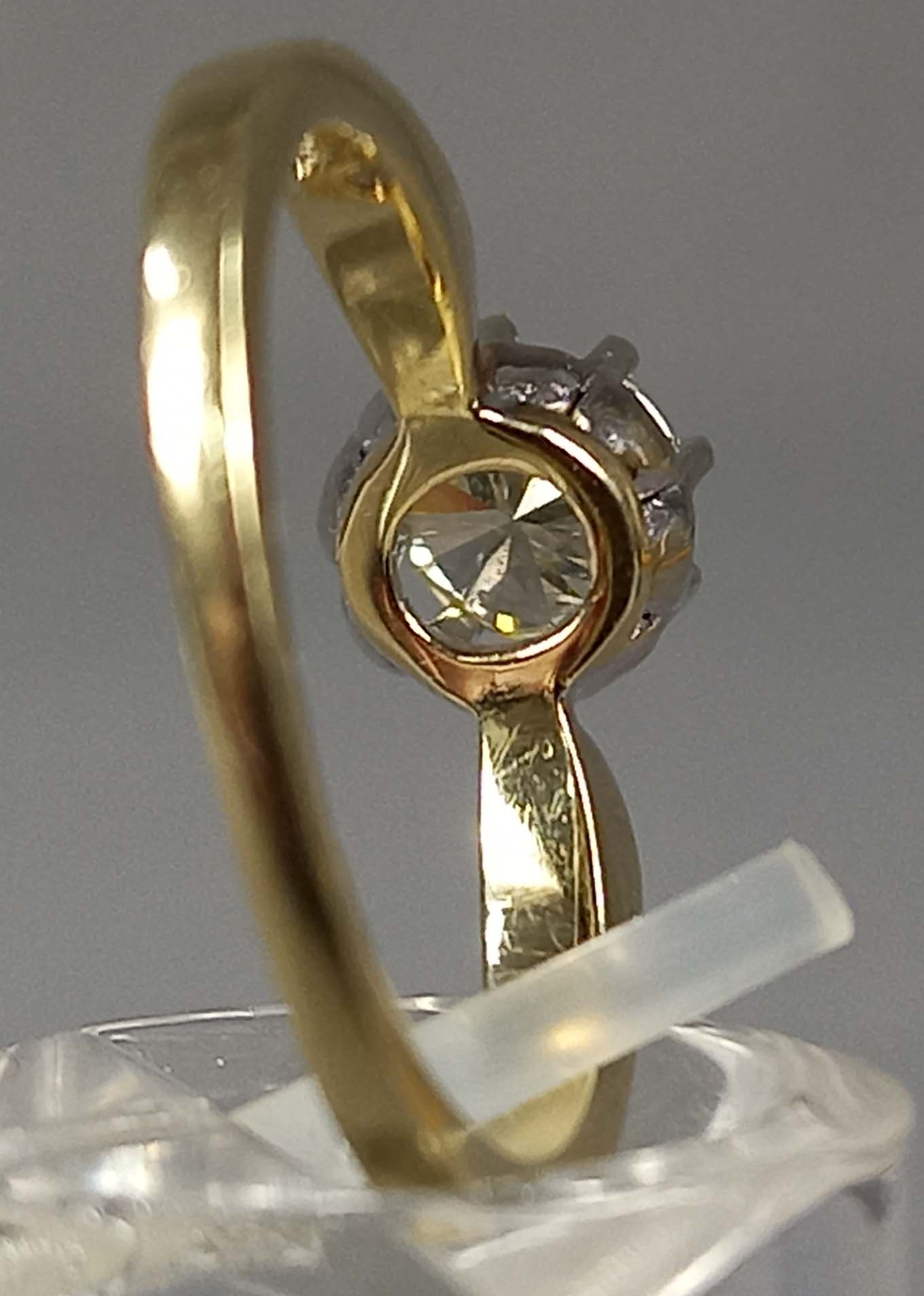 Ring Gold 585. Brillant circa 0,72 Carat. - Image 7 of 14