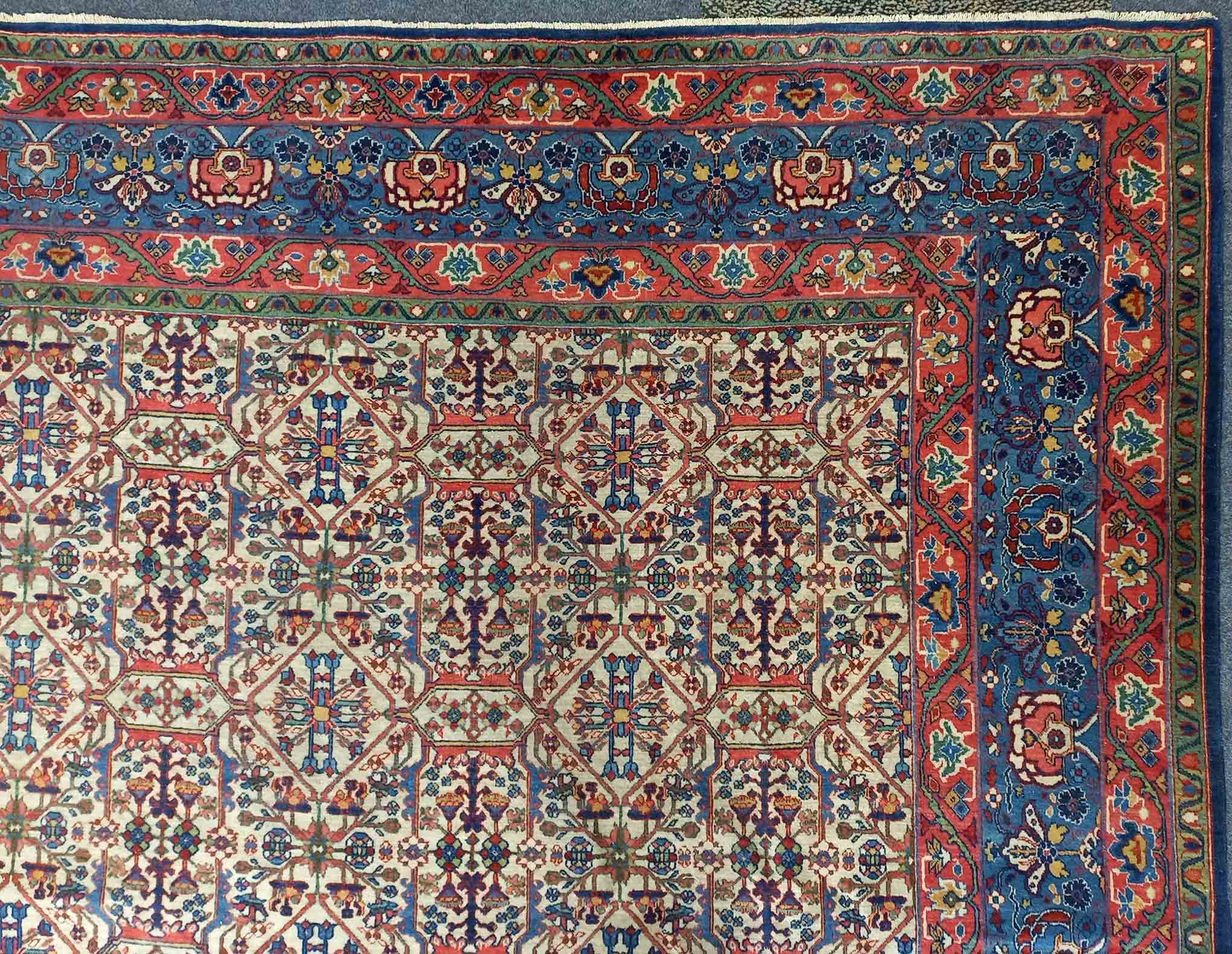 Teheran Teppich. Meisterarbeit. Antik. - Image 5 of 10